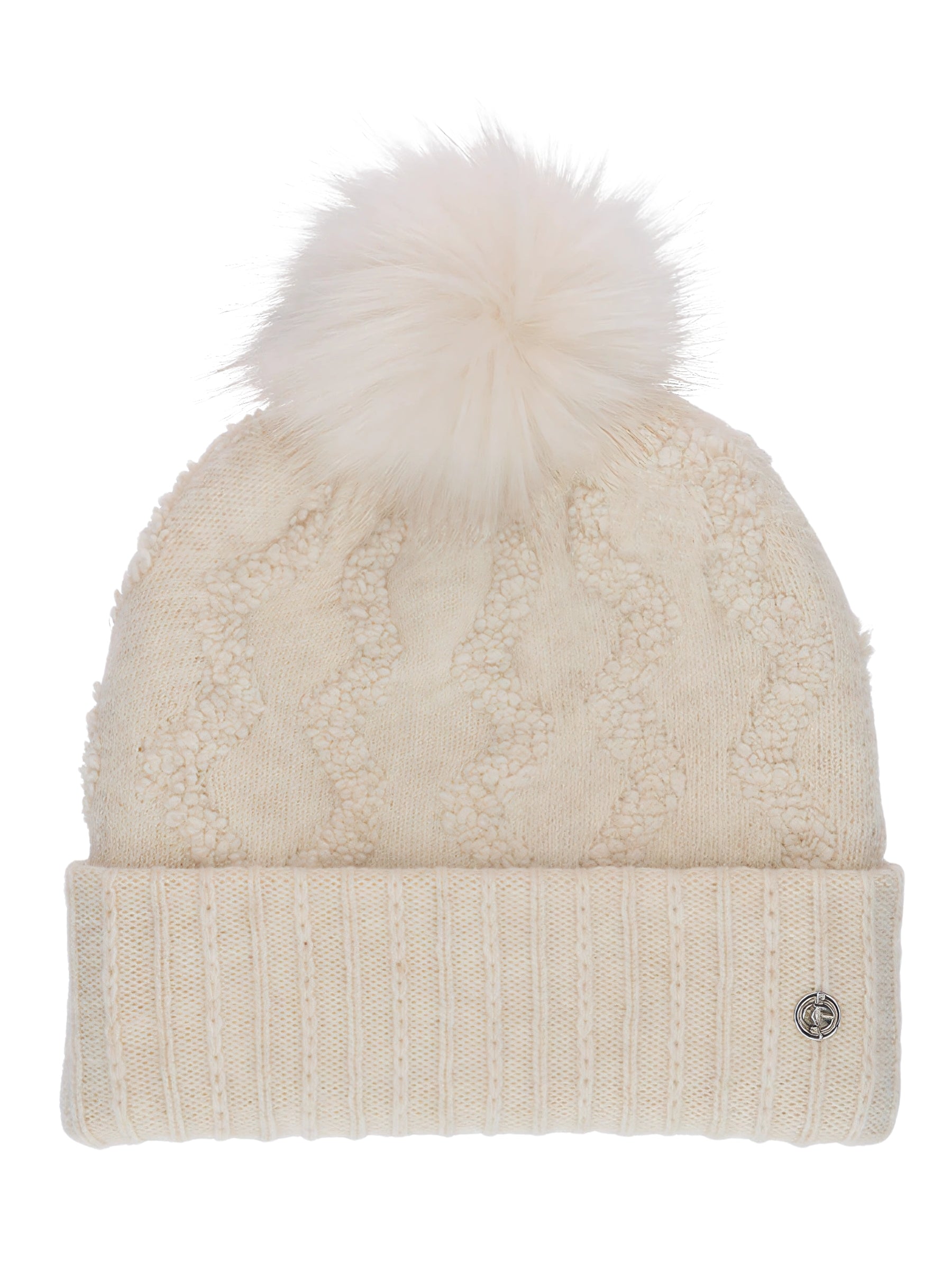 Tuque à Pompon Scintillant - Buttercream