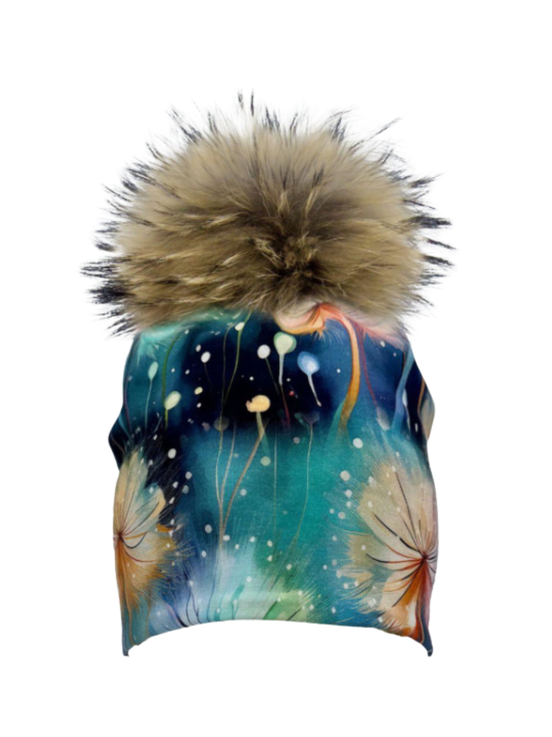 Fantasie Cotton Beanie - Mix (Natural Pompom)