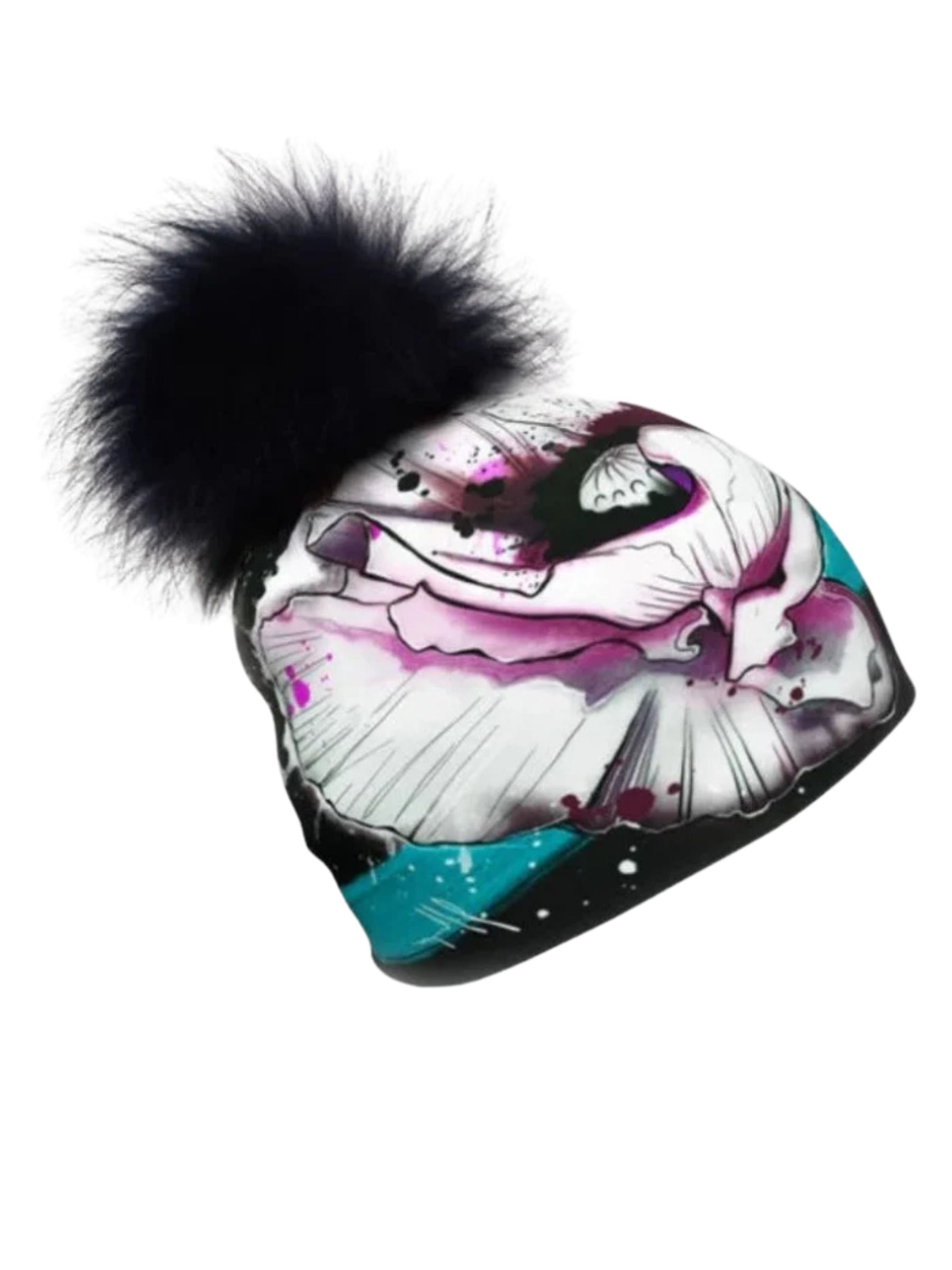 New Poppy Beanie With Black Pompom - Julie L'Ecuyer from  Lalita'S Art Shop