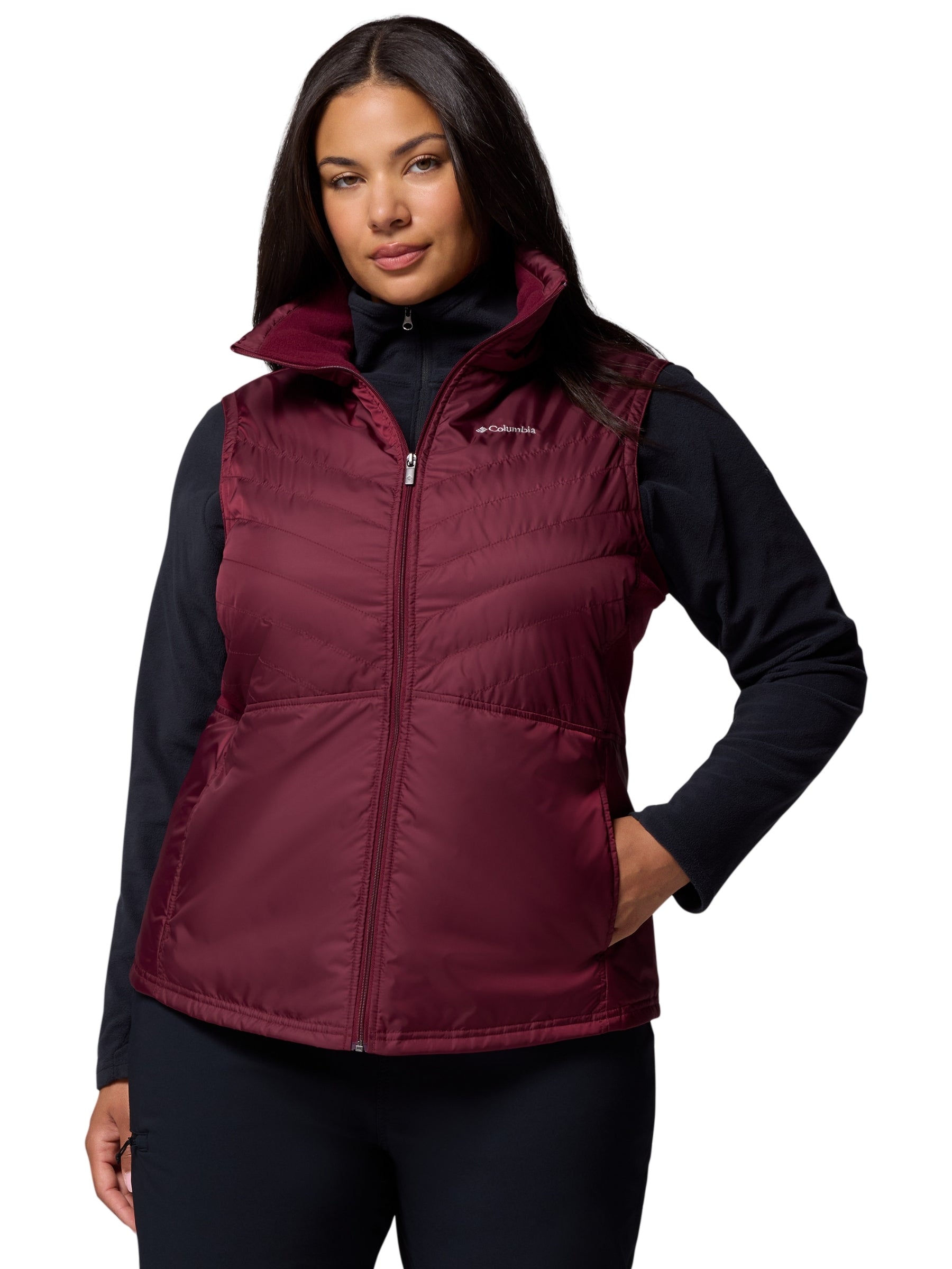 Veste Sans Manches Mix It Around III Taille Plus - Rich Wine
