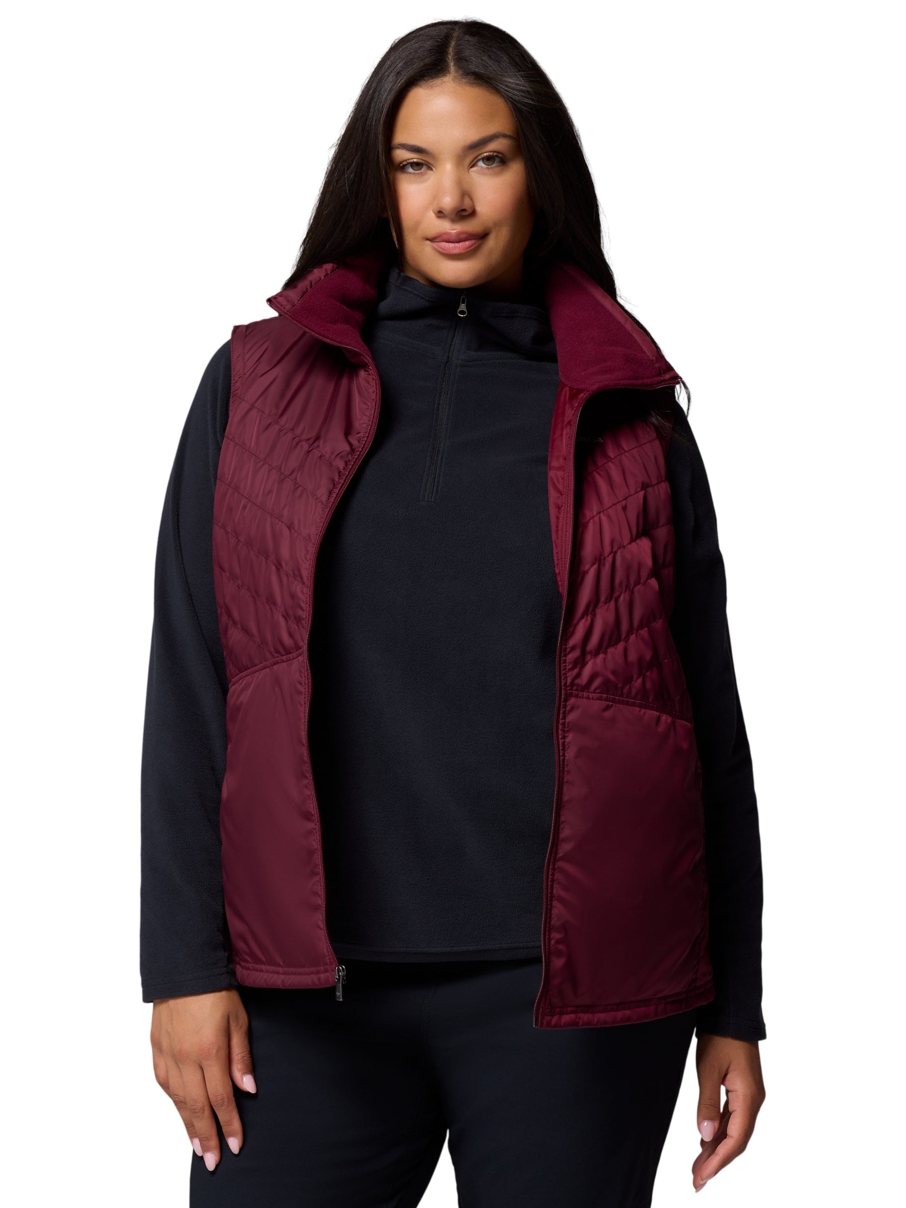 Veste Sans Manches Mix It Around III Taille Plus - Rich Wine
