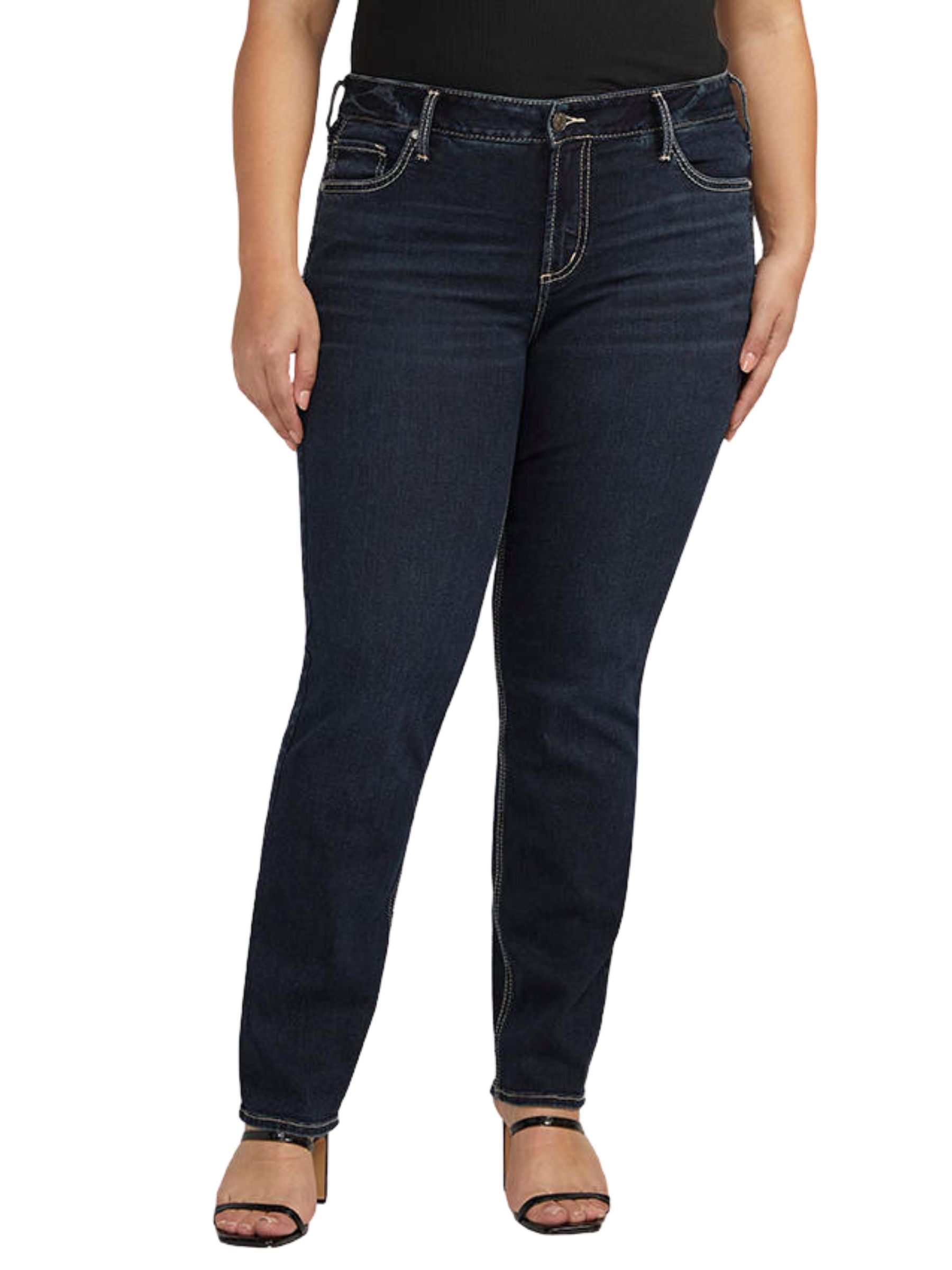 Silver Jeans Elyse Straight Plus Size Jeans