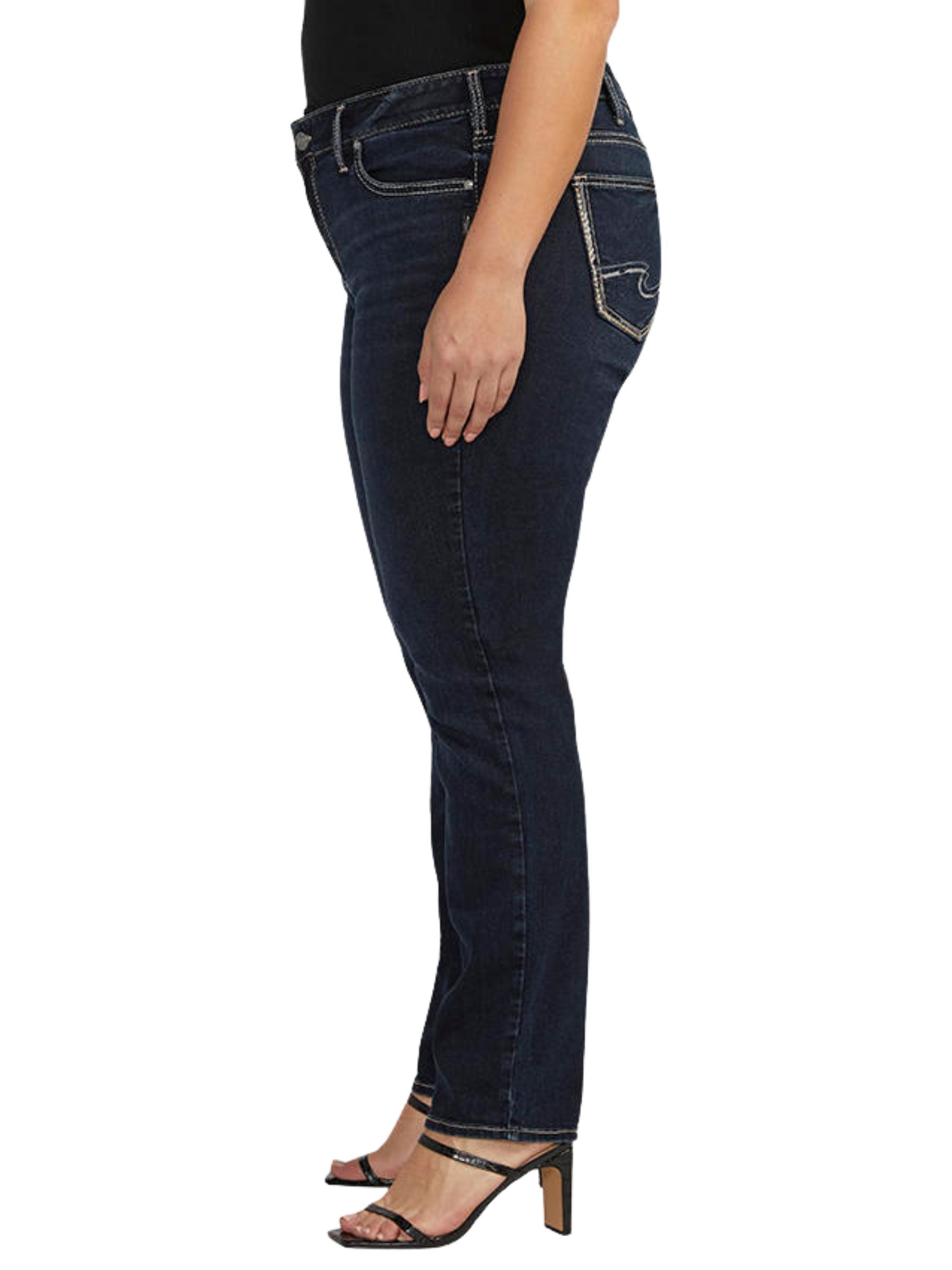 Silver Jeans Elyse Straight Plus Size Jeans