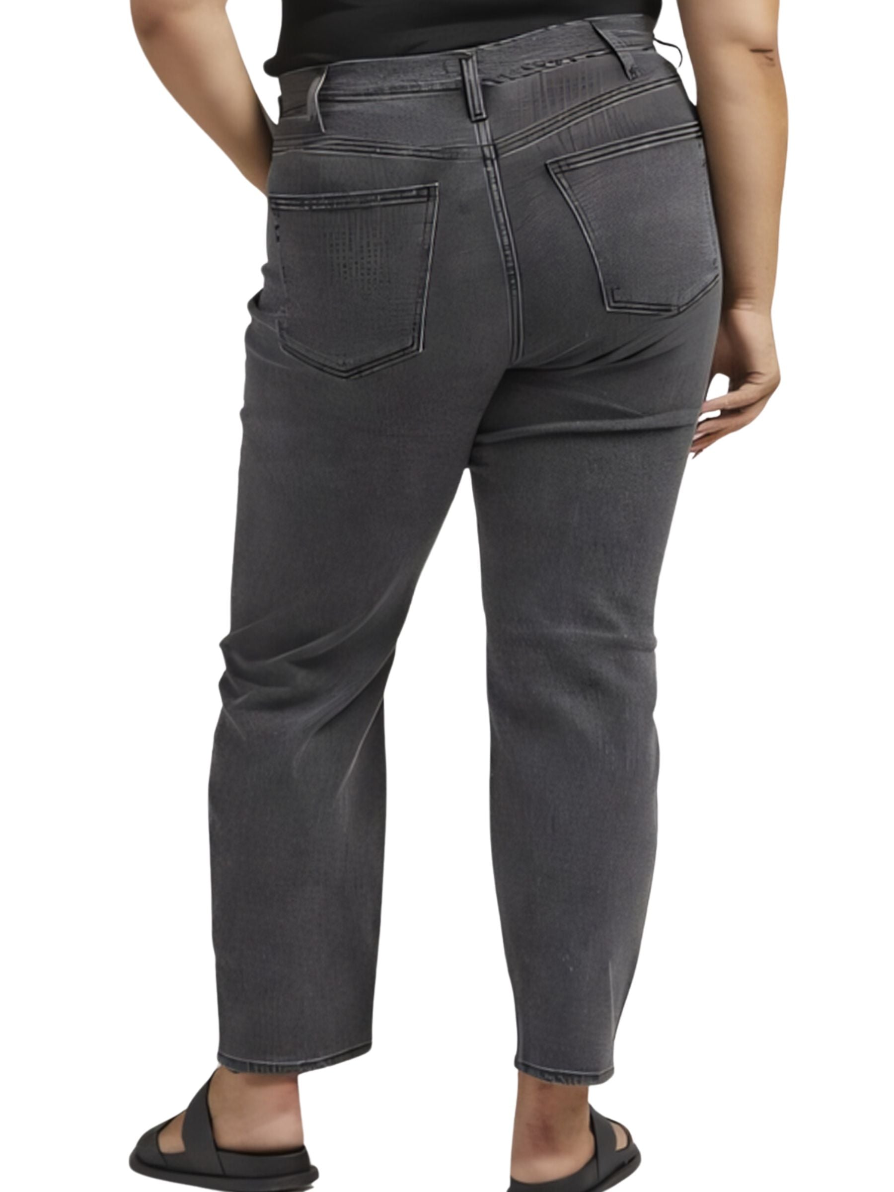 Jeans Highly Desirable Slim Straight Taille Plus de Silver Jeans