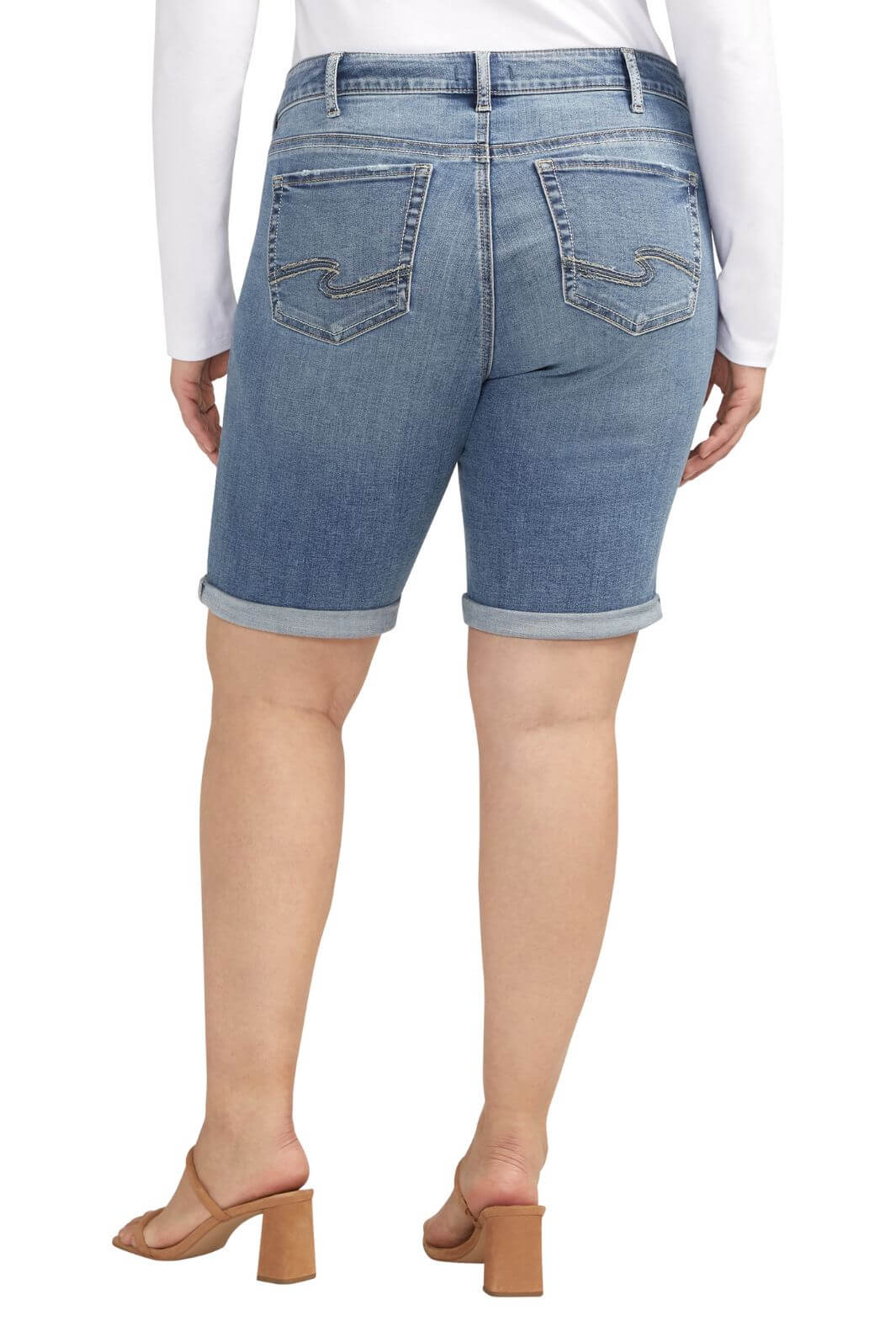 Silver Jeans Plus Size Elyse Bermuda Shorts