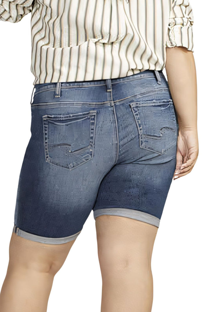 Silver Jeans Plus Size Elyse Bermuda Shorts