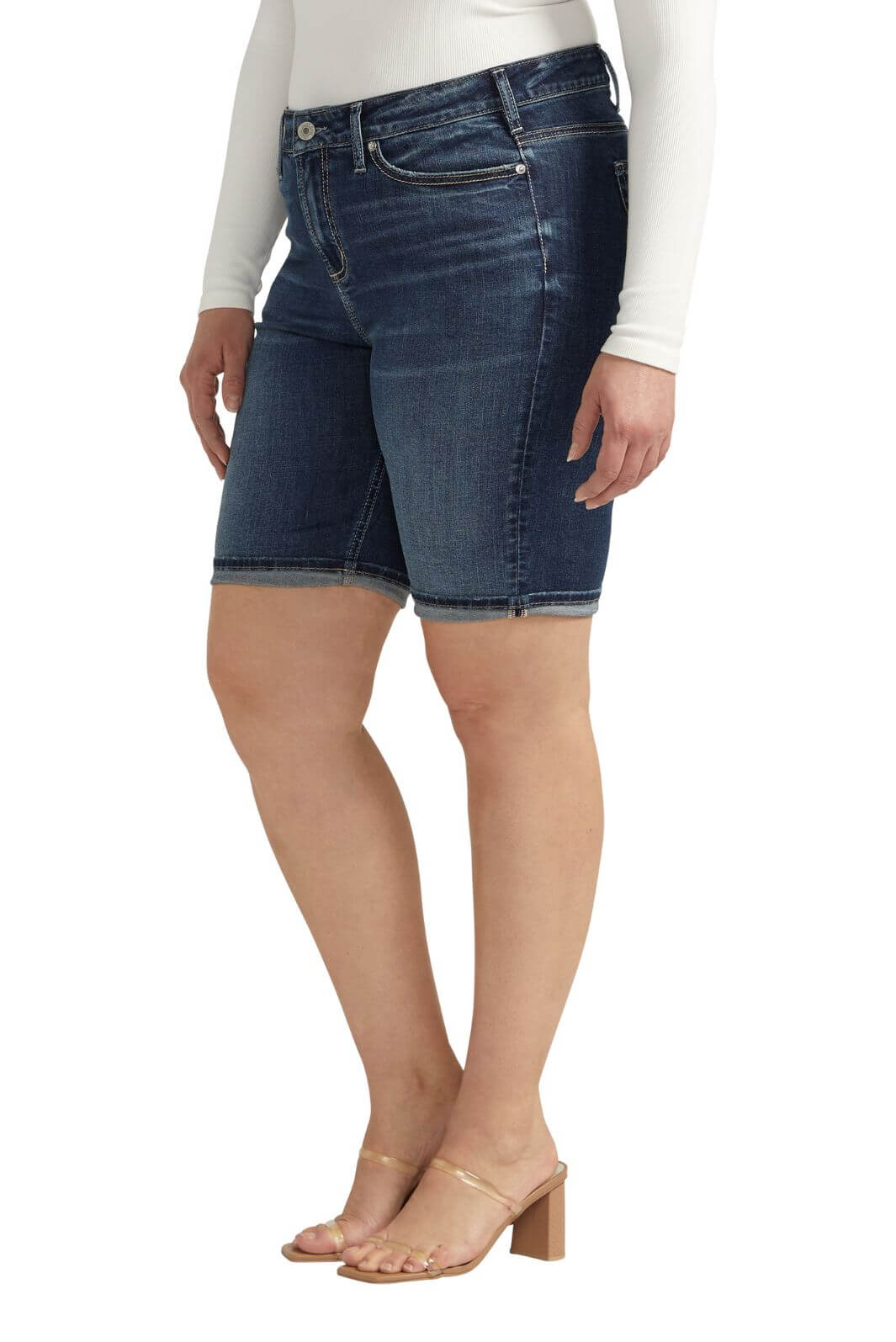 Silver Jeans Plus Size Suki Bermuda Shorts
