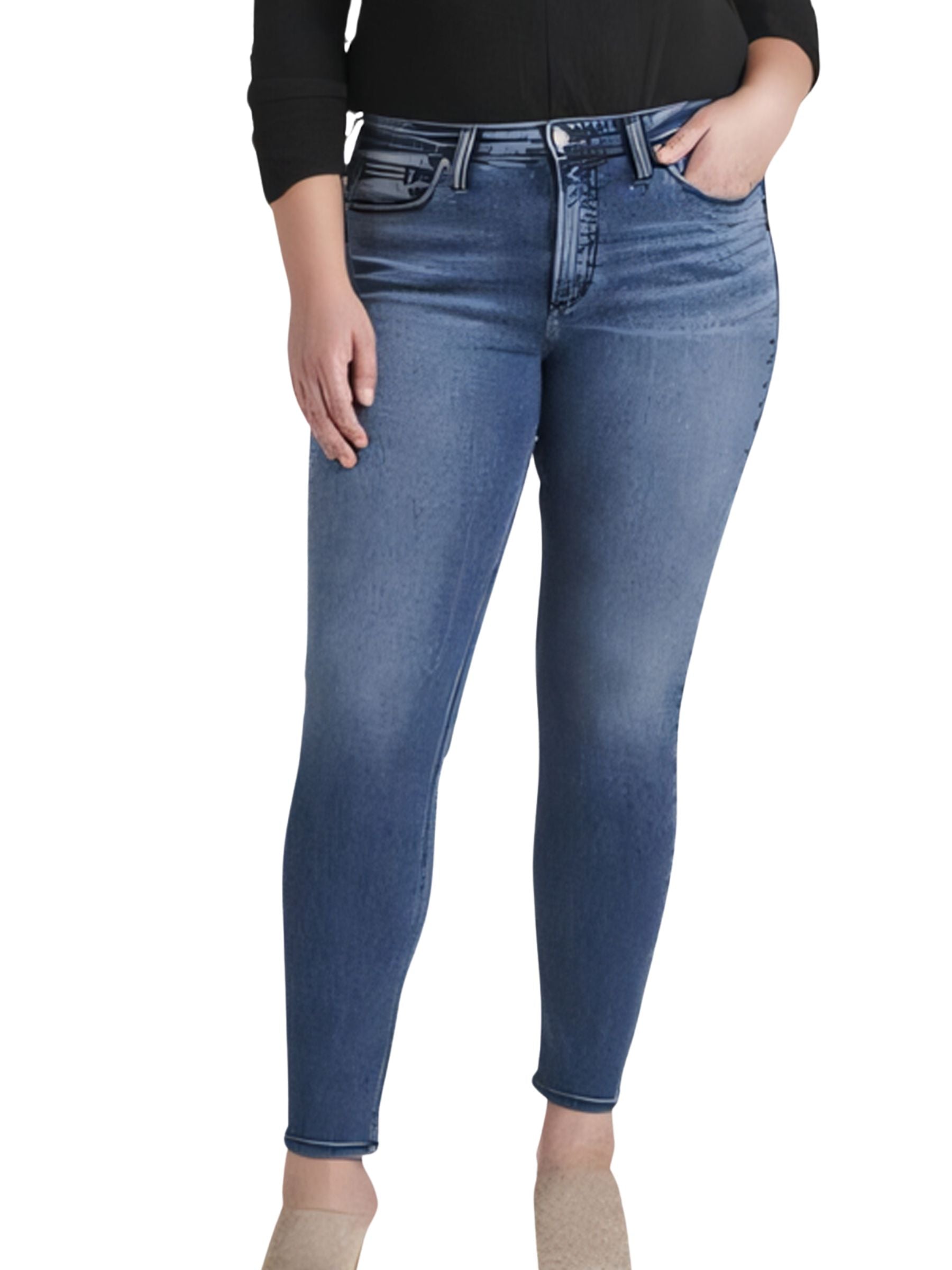 Jeans Most Wanted Skinny Taille Plus de Silver Jeans