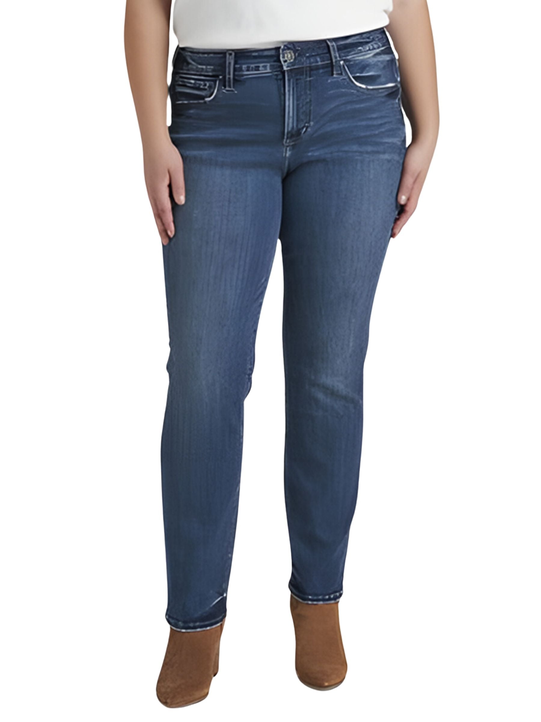 Jeans Suki Straight Taille Plus de Silver Jeans