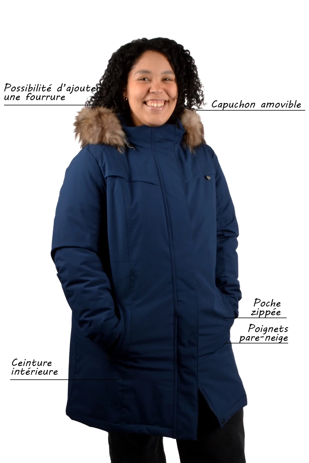  Manteau isolé pour l'hiver glacial Yellowknife Taille Plus de Sportive Plus