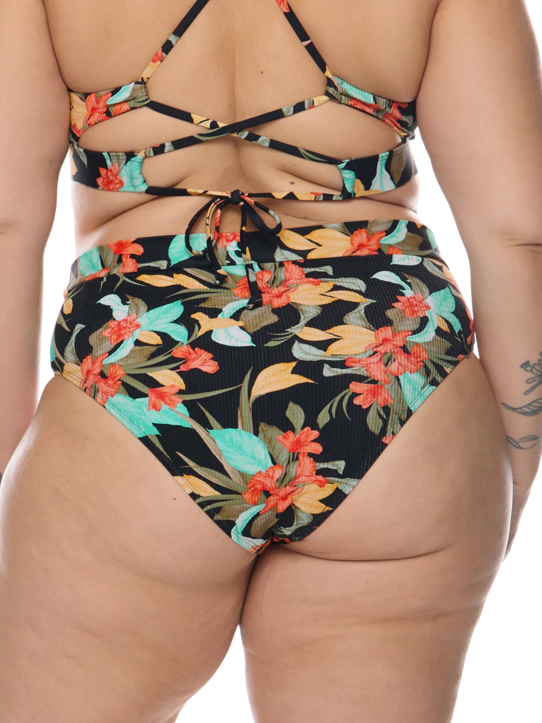 Bas de Maillot de Bain Hamoa Marlee Taille Plus - Noir