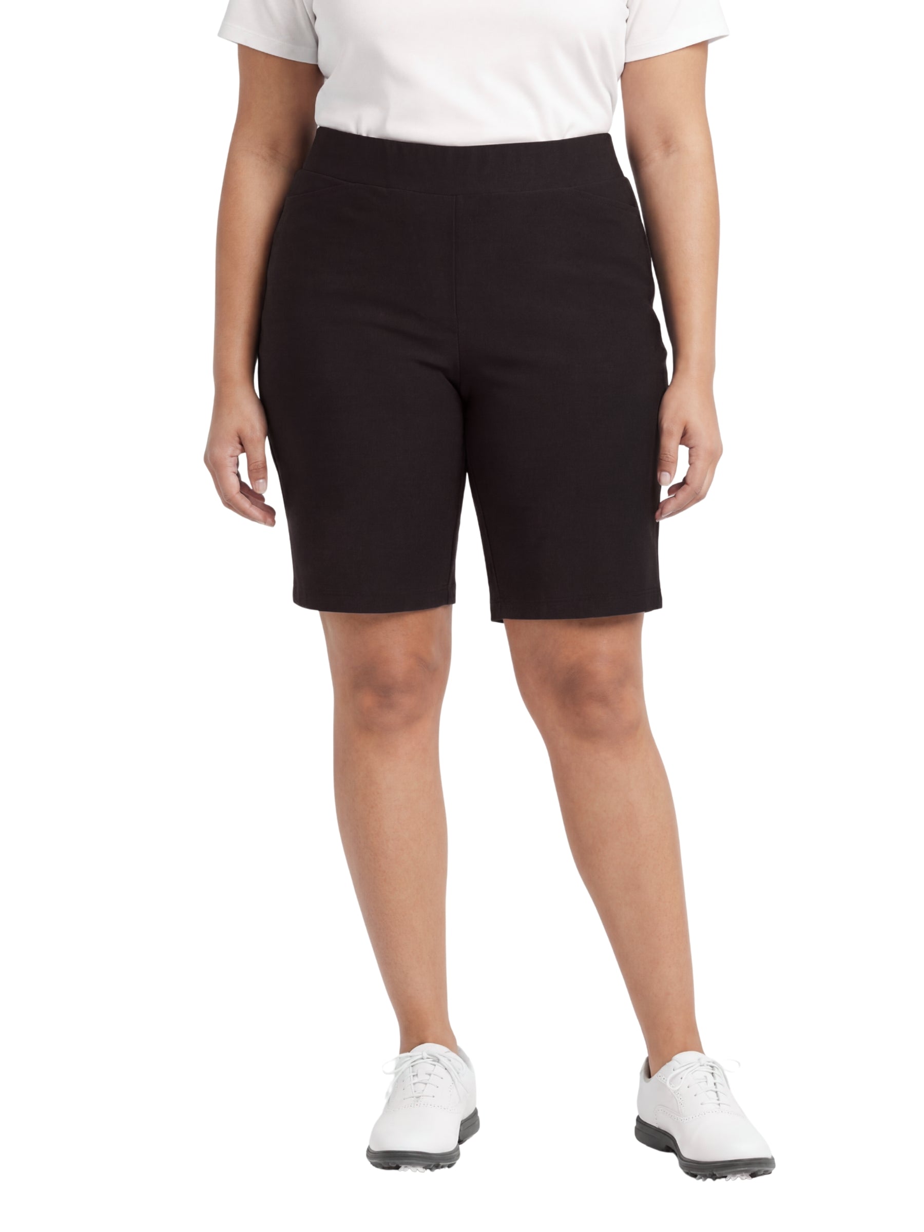 Bermuda de Golf Avery Taille Plus - Noir