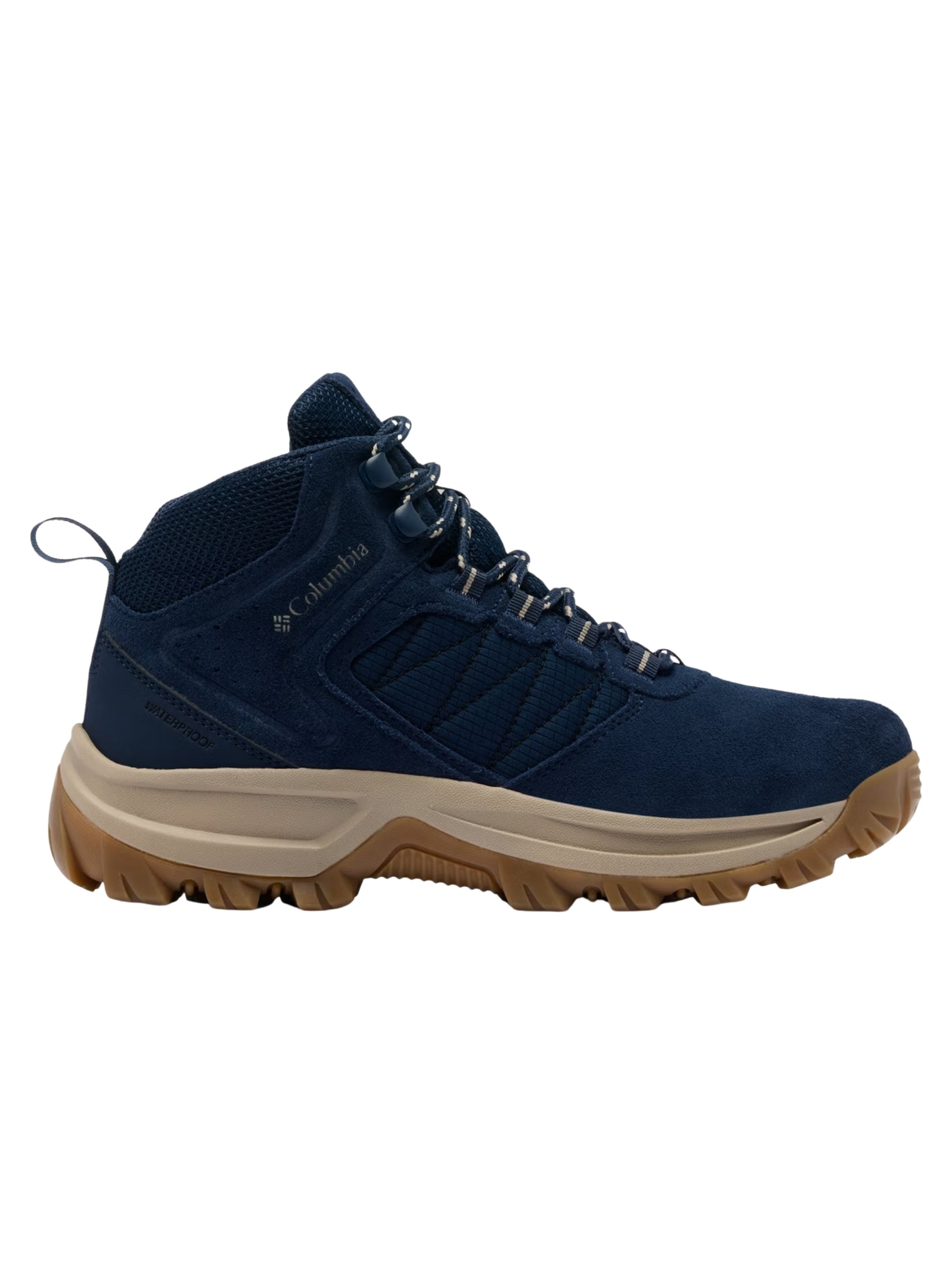 Bottes de Randonnée Transverse en Suède (Pieds Larges) - Collegiate Navy & Canvas Tan