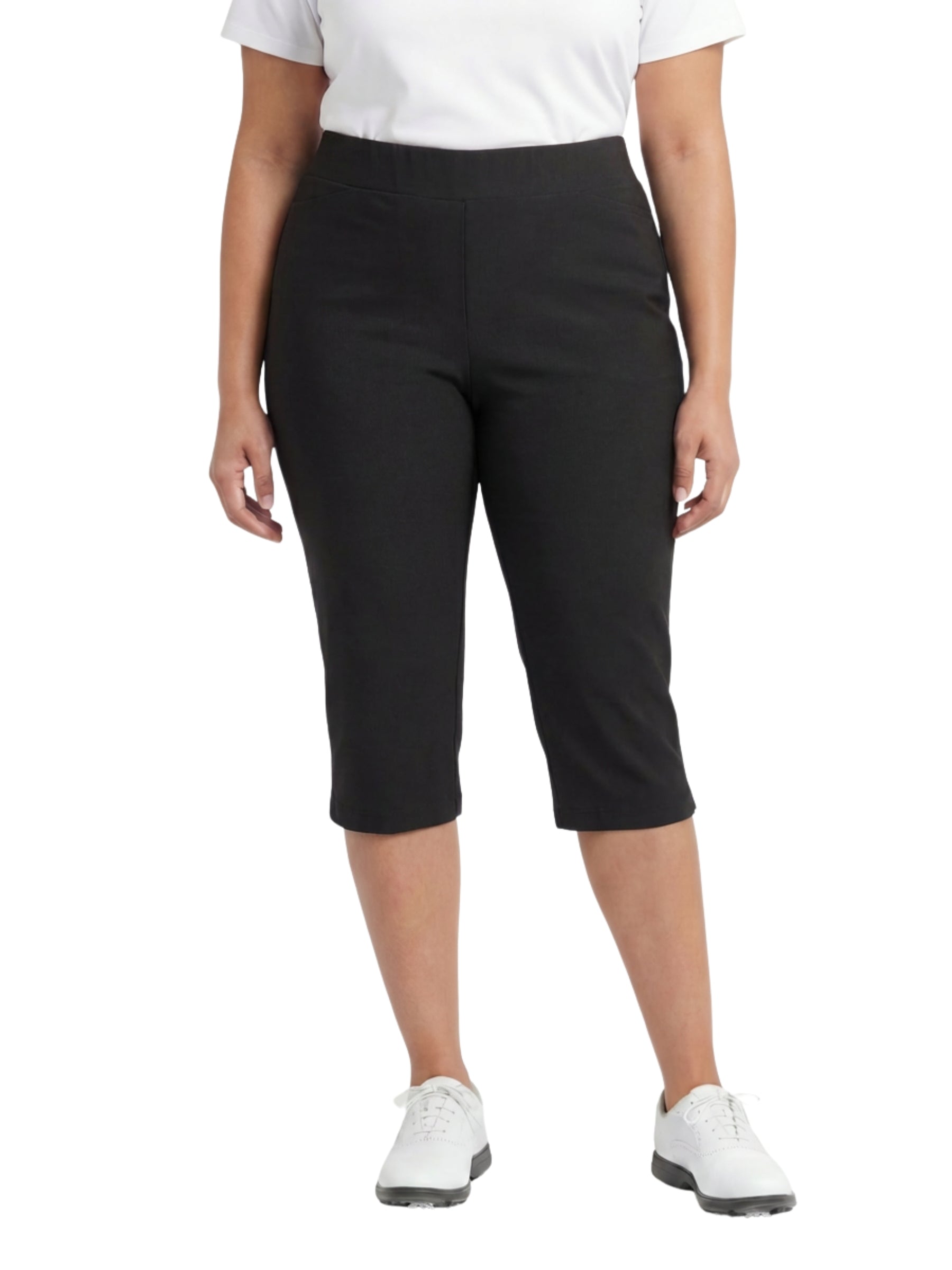 Capri de Golf Alicia Taille Plus - Noir
