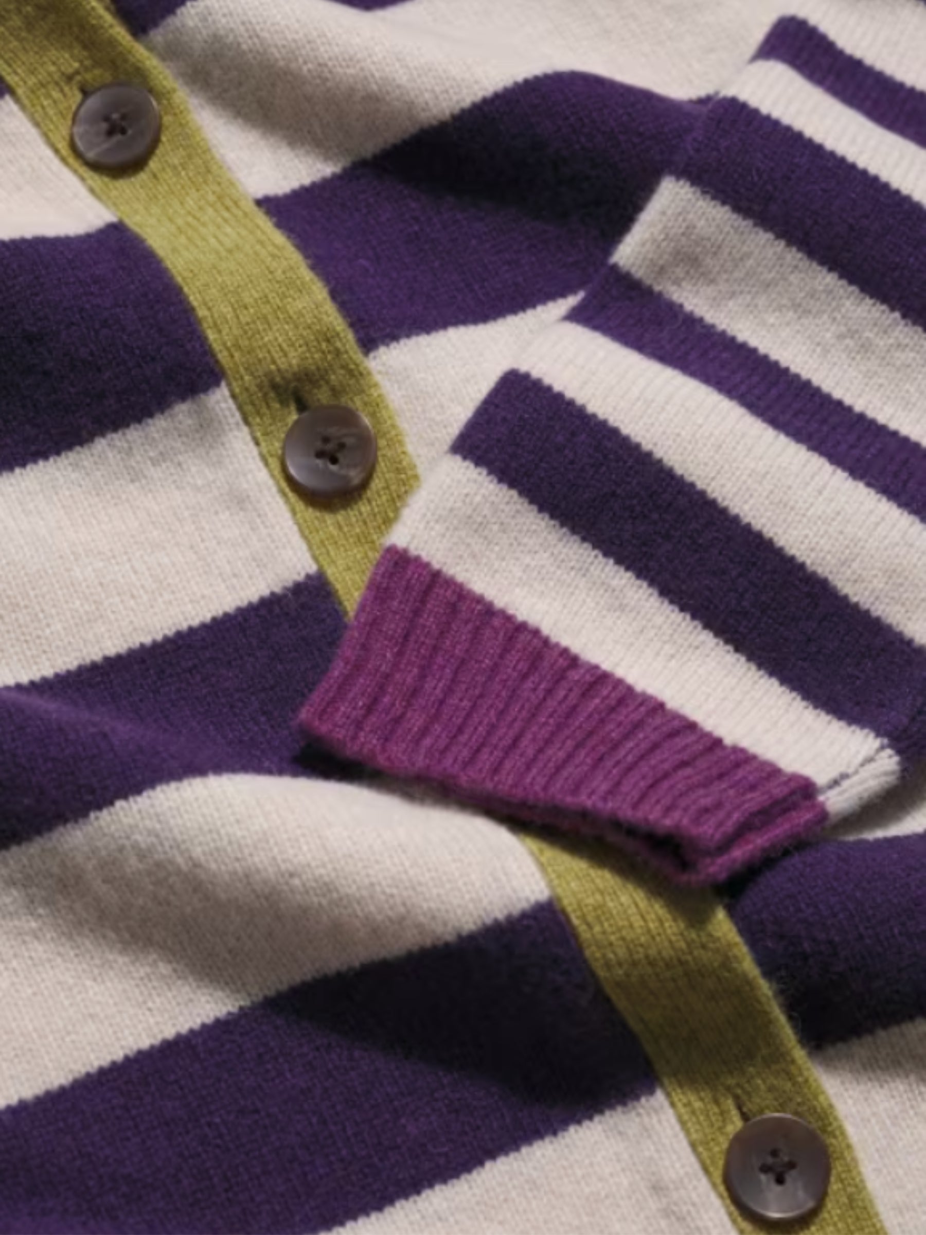 Cardigan Pinwell Taille Plus - Bright Shape Dark Violet Mix