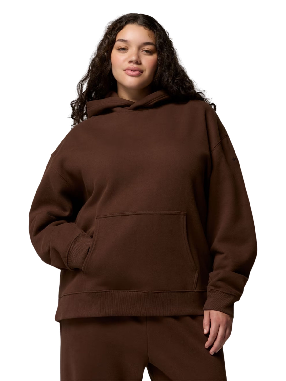 Chandail à Capuchon Amber Glow Taille Plus - Tobacco