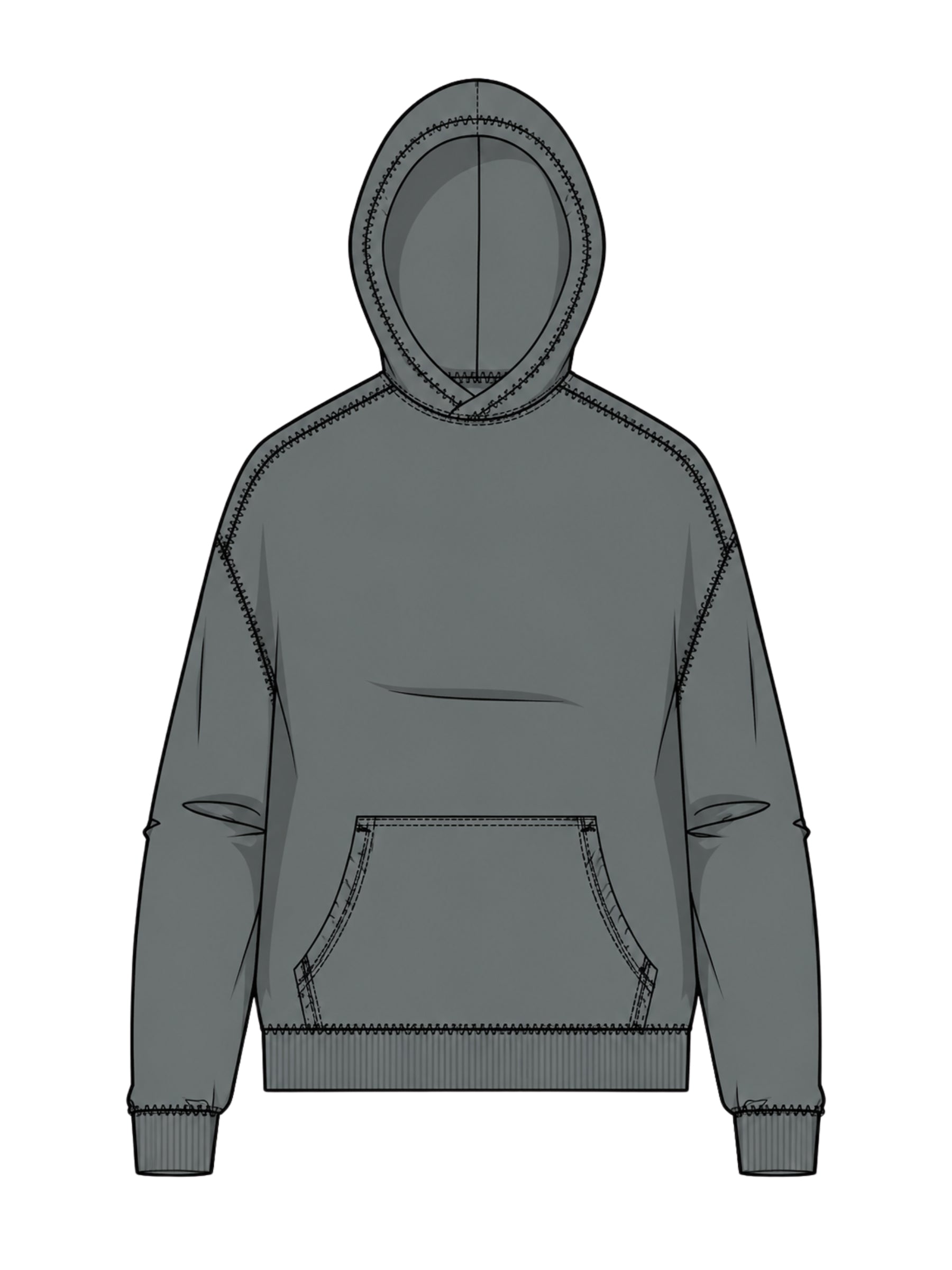 Amber Glow Plus Size Hoodie - Sedona Sage