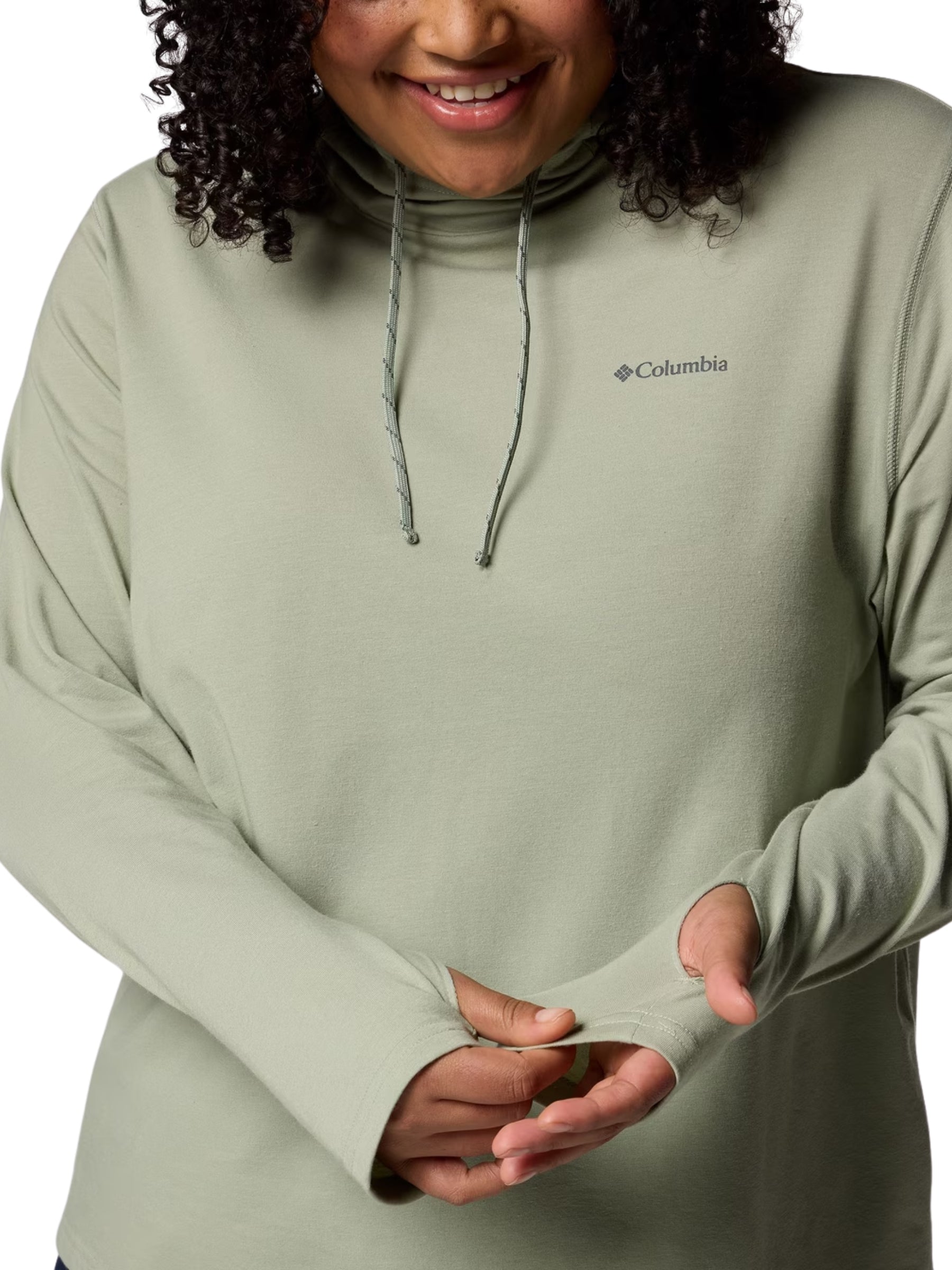 Sun Trek II Plus Size Long Sleeve Tee - Safari