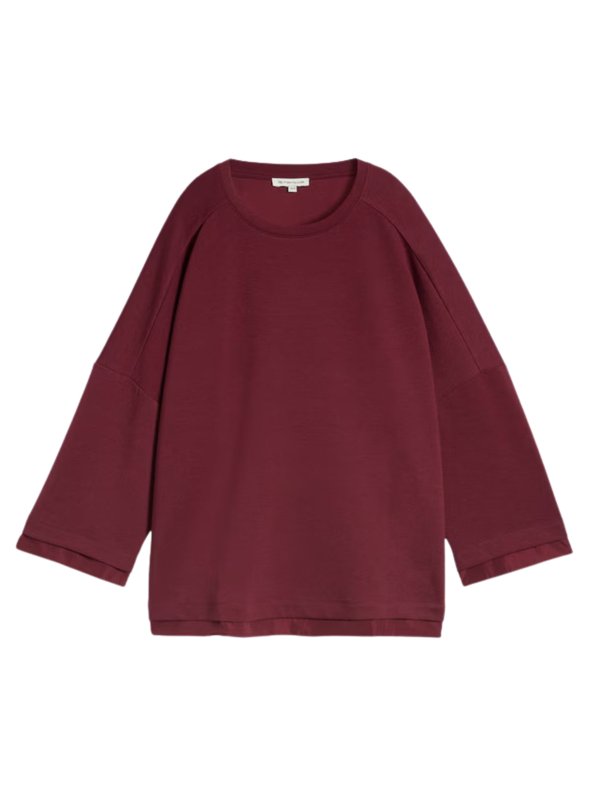 Plus Size Relaxed Fit Sweatshirt - Preppy Plum