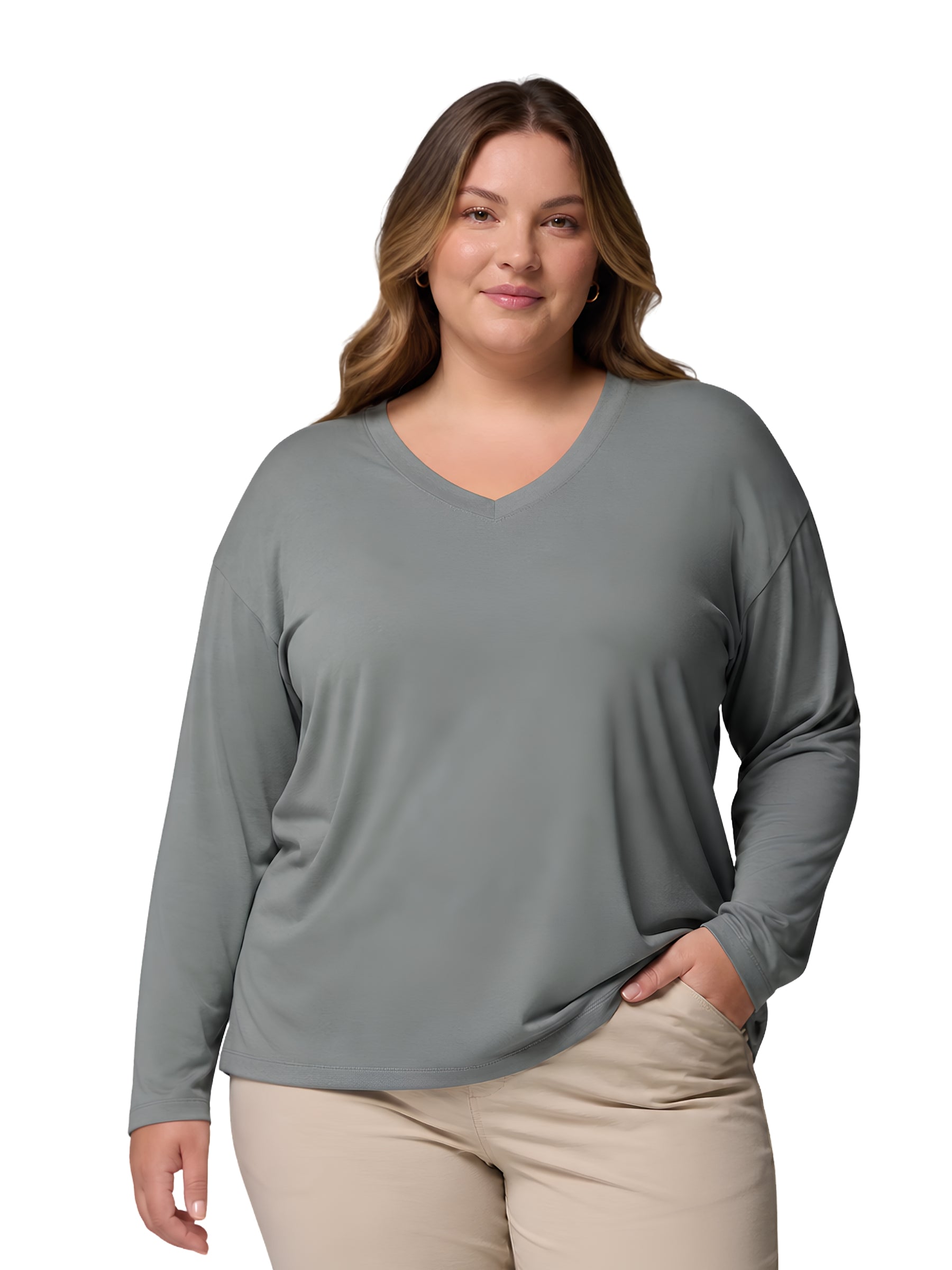 Chandail Daniela Falls Taille Plus - Sedona Sage