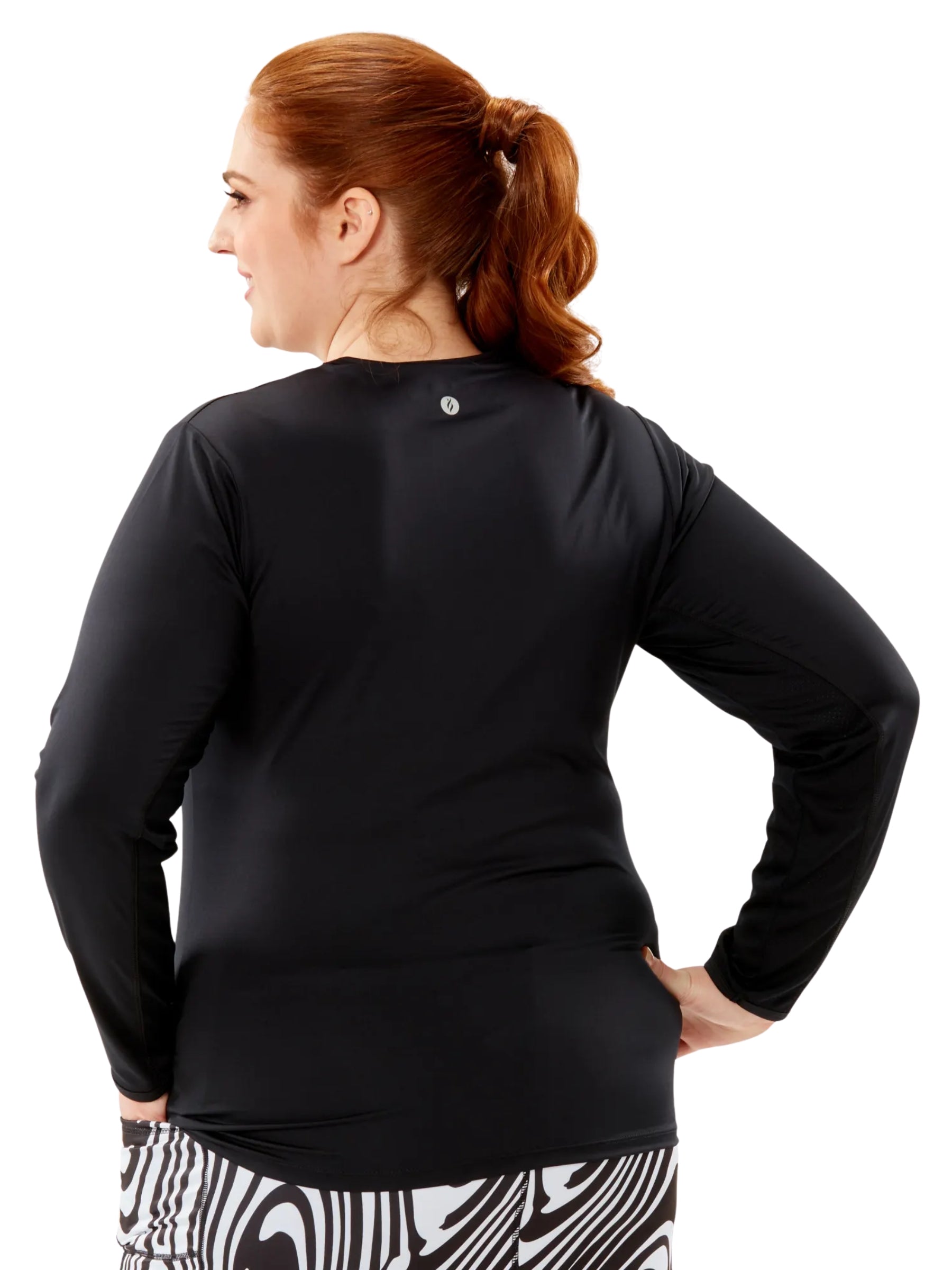 Chandail de Golf Aspiration Taille Plus - Noir