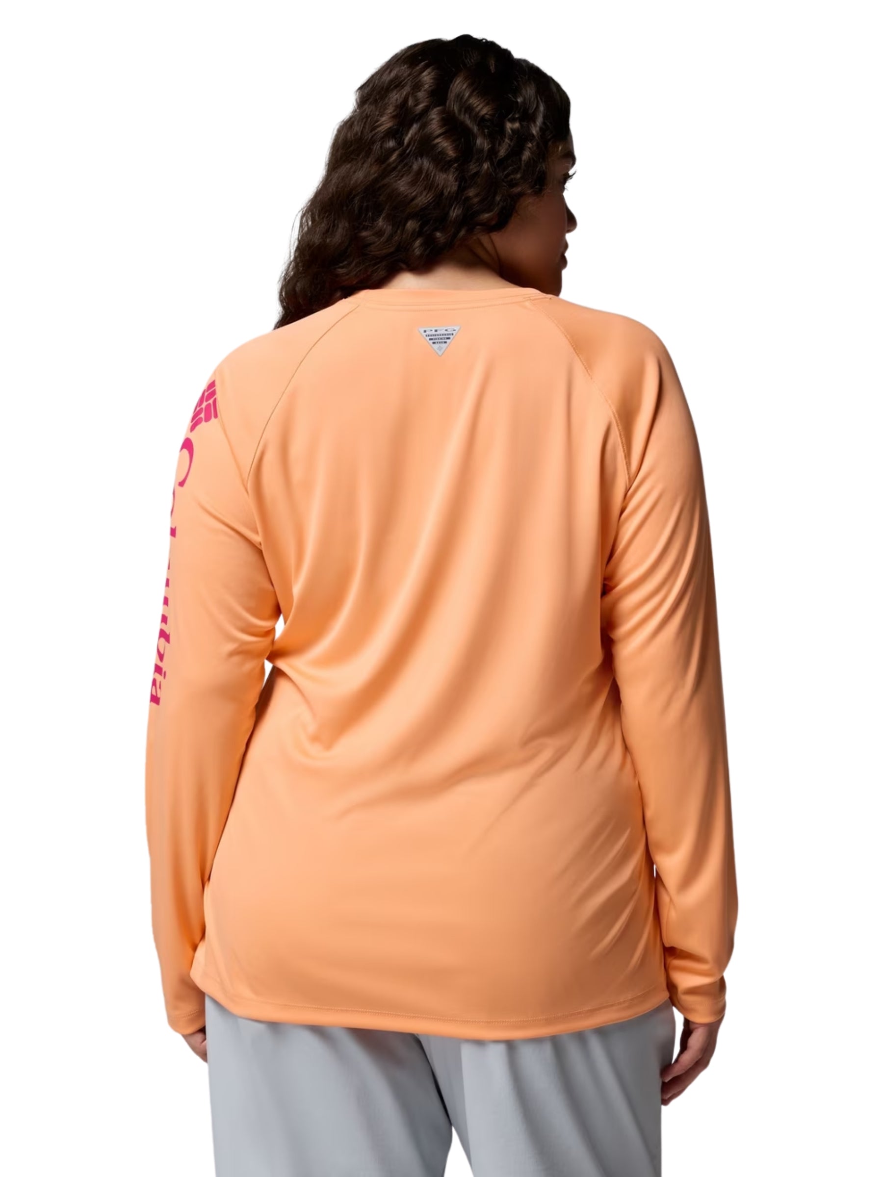 Chandail PFG Tidal Tee II Taille Plus - Bright Nectar & Guava Pink Logo