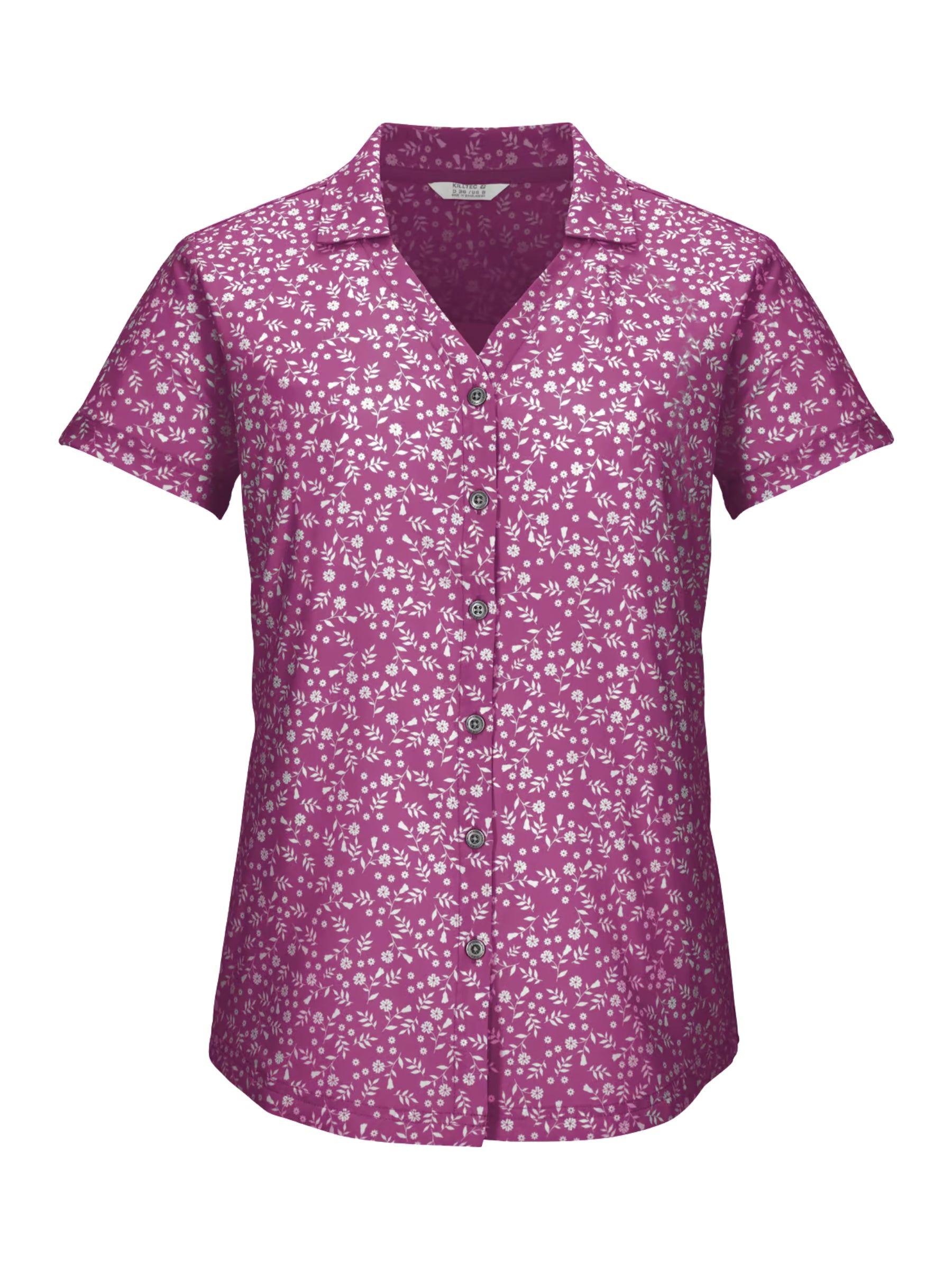 KOS 86 Plus Size Short Sleeve Shirt - Magenta