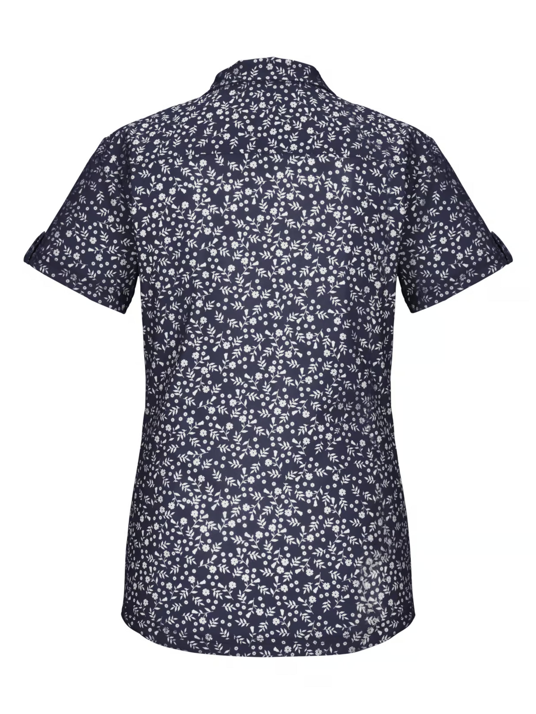 KOS 86 Plus Size Short Sleeve Shirt - Night Blue