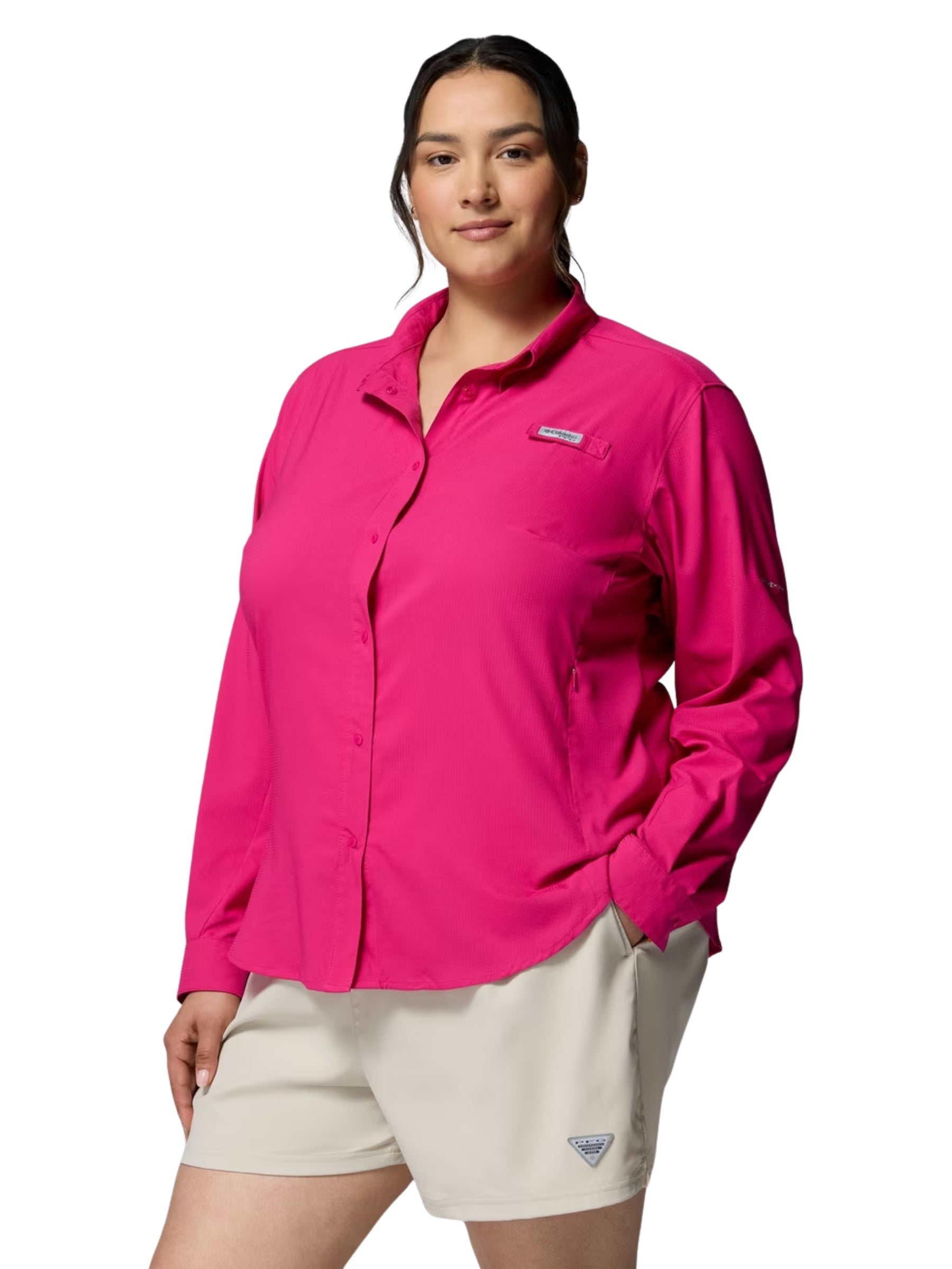 Chemise Tamiami II Taille Plus - Guava Pink