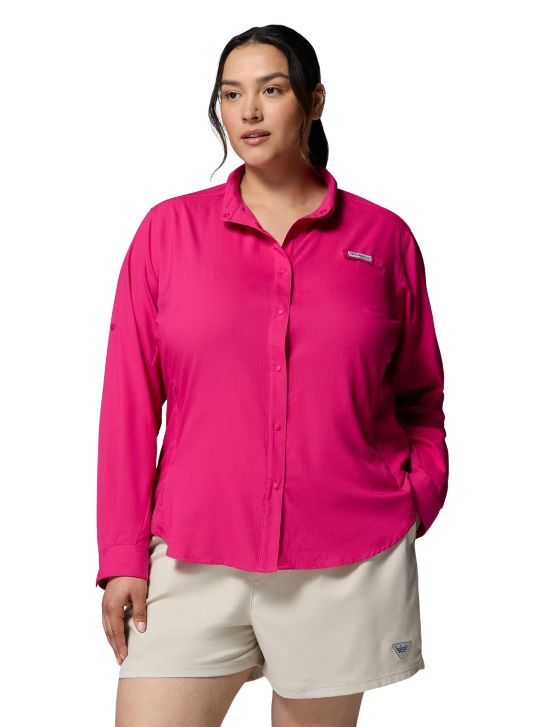 Chemise Tamiami II Taille Plus - Guava Pink