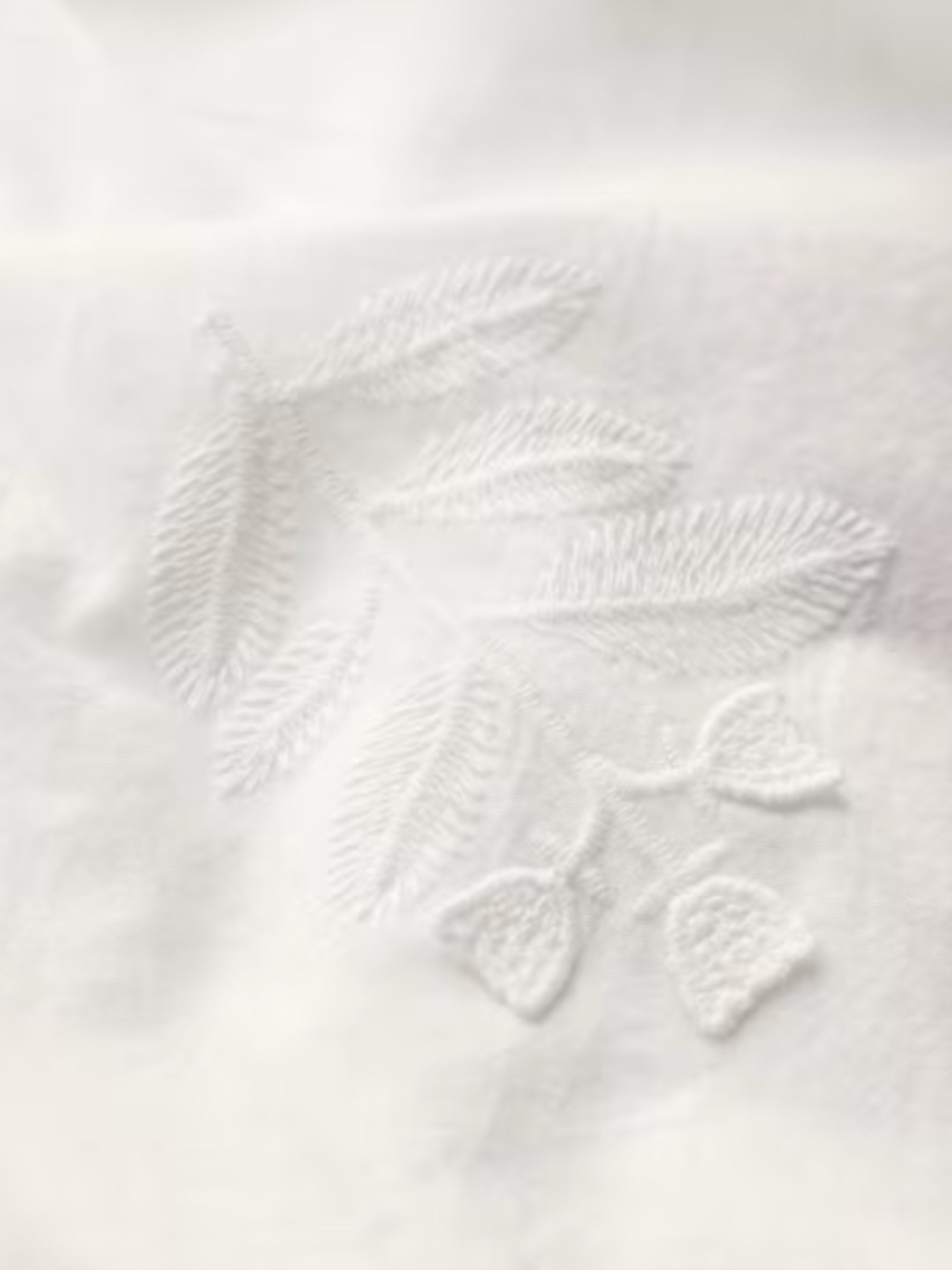Chemisier Brodé High Woods - Stitched Stems Salt