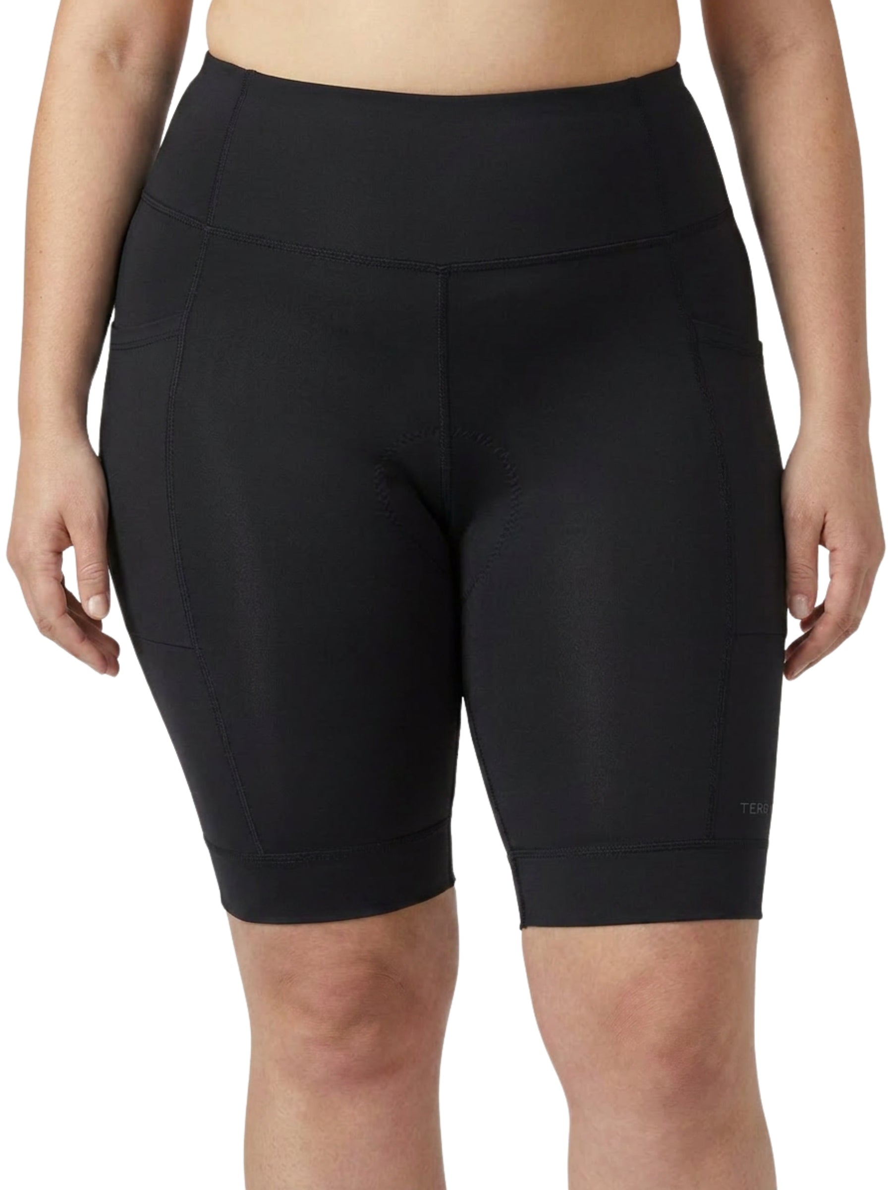 Cuissard de Vélo Holster Taille Haute avec Poches Taille plus - Noir