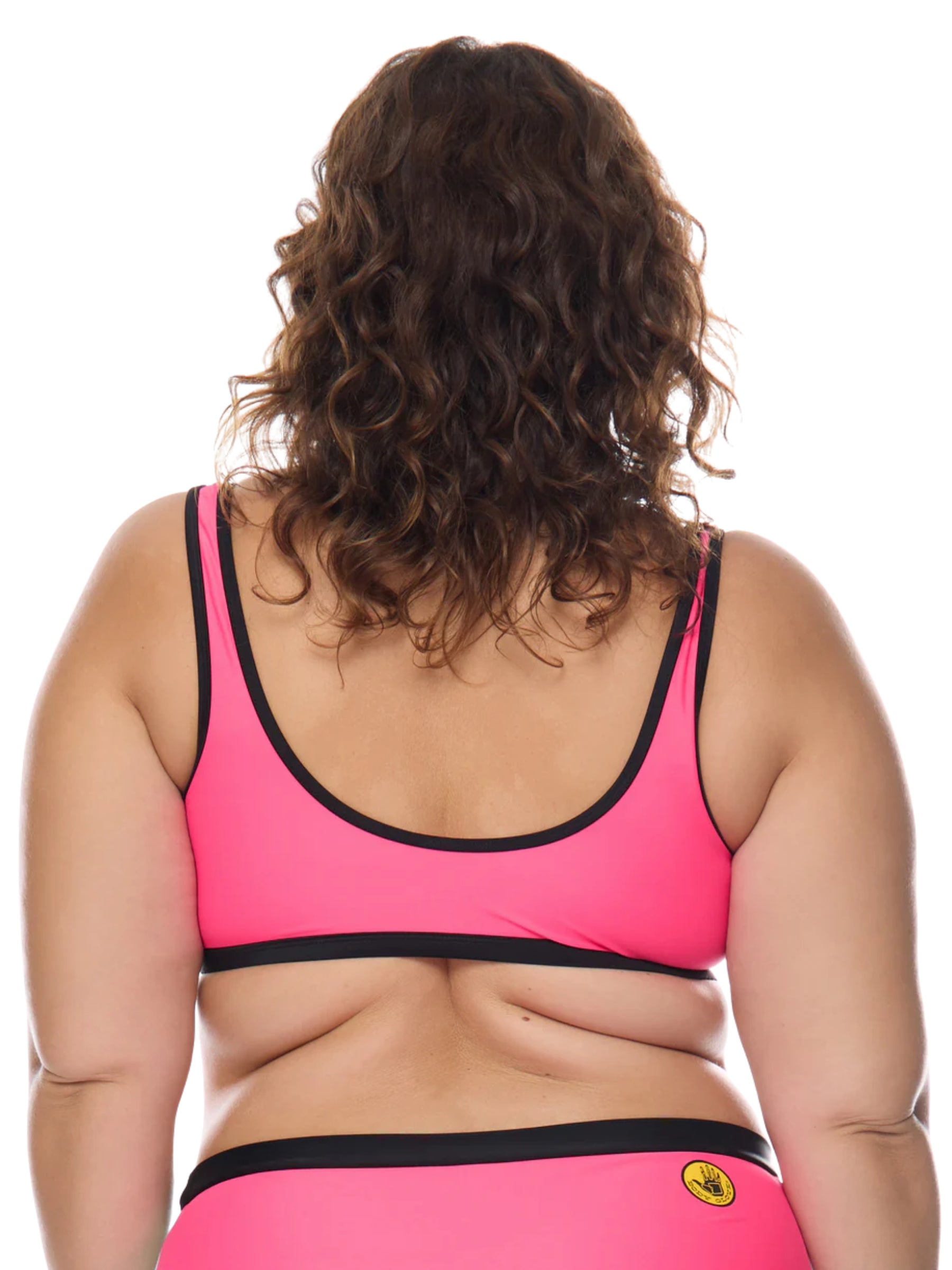 Haut de Maillot de Bain Groove You Spin Me Taille Plus - Bubble Gum