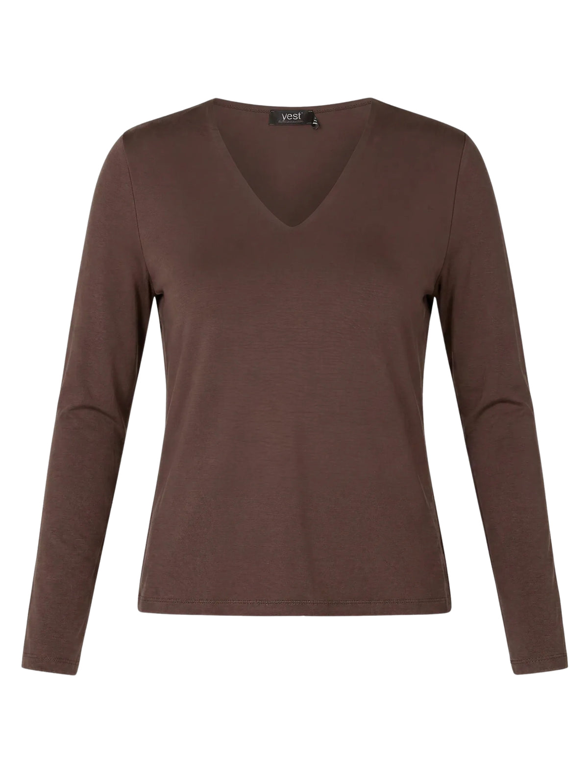 Guinevra Essential Plus Size Top - Brown
