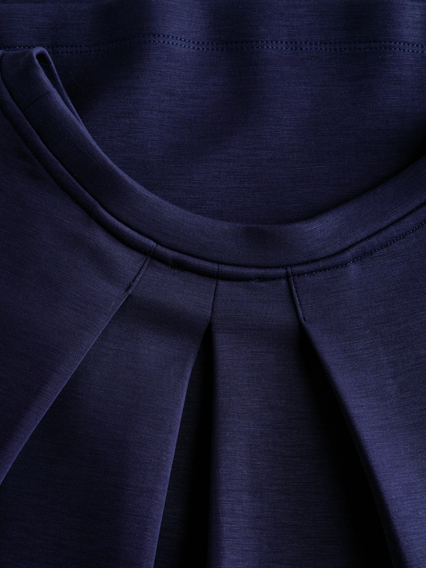 Haut Tisha à Manches Courtes Taille Plus - Bleu Foncé