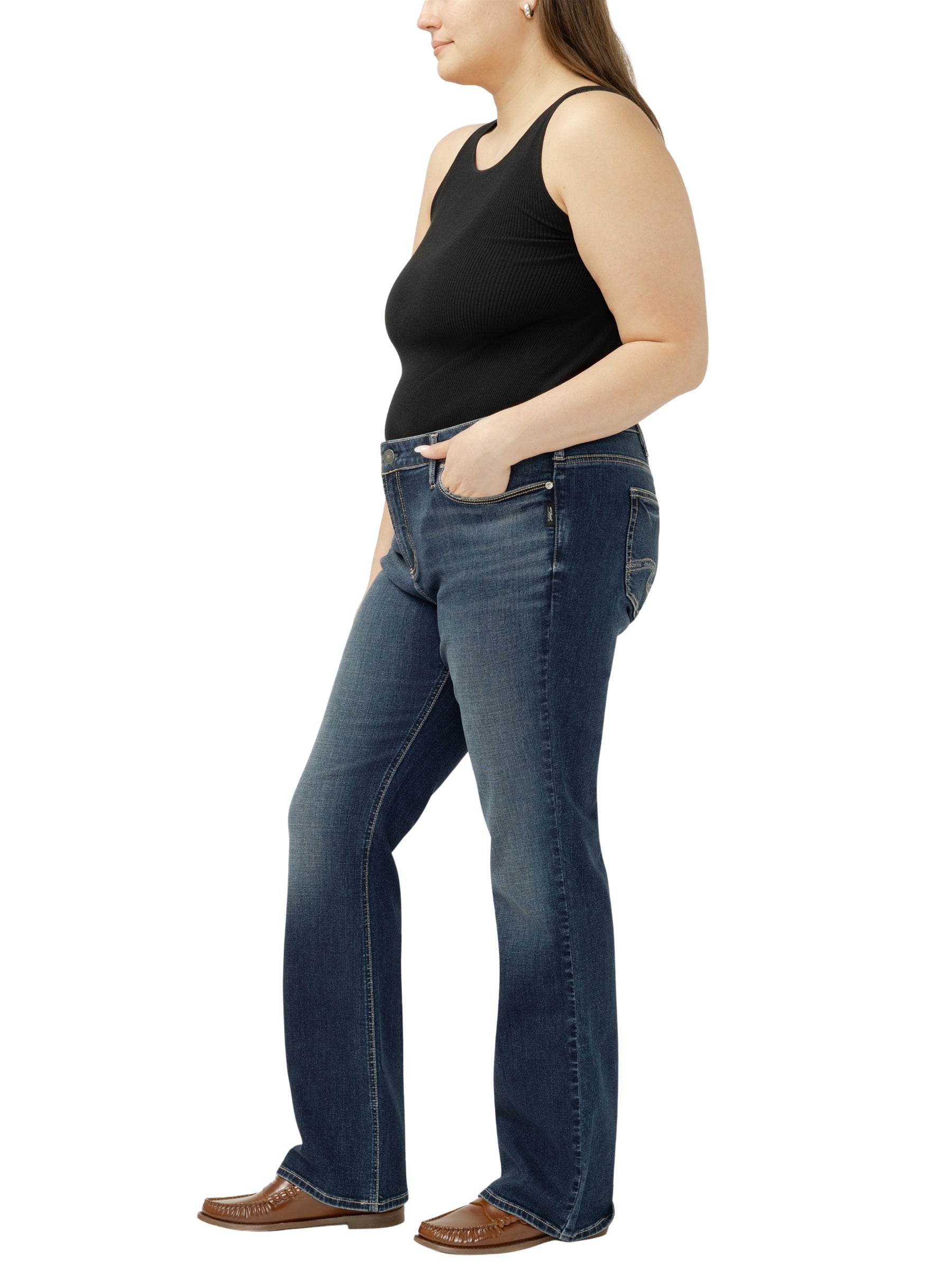 Elyse Slim Bootcut Jeans Plus Size - Harlow