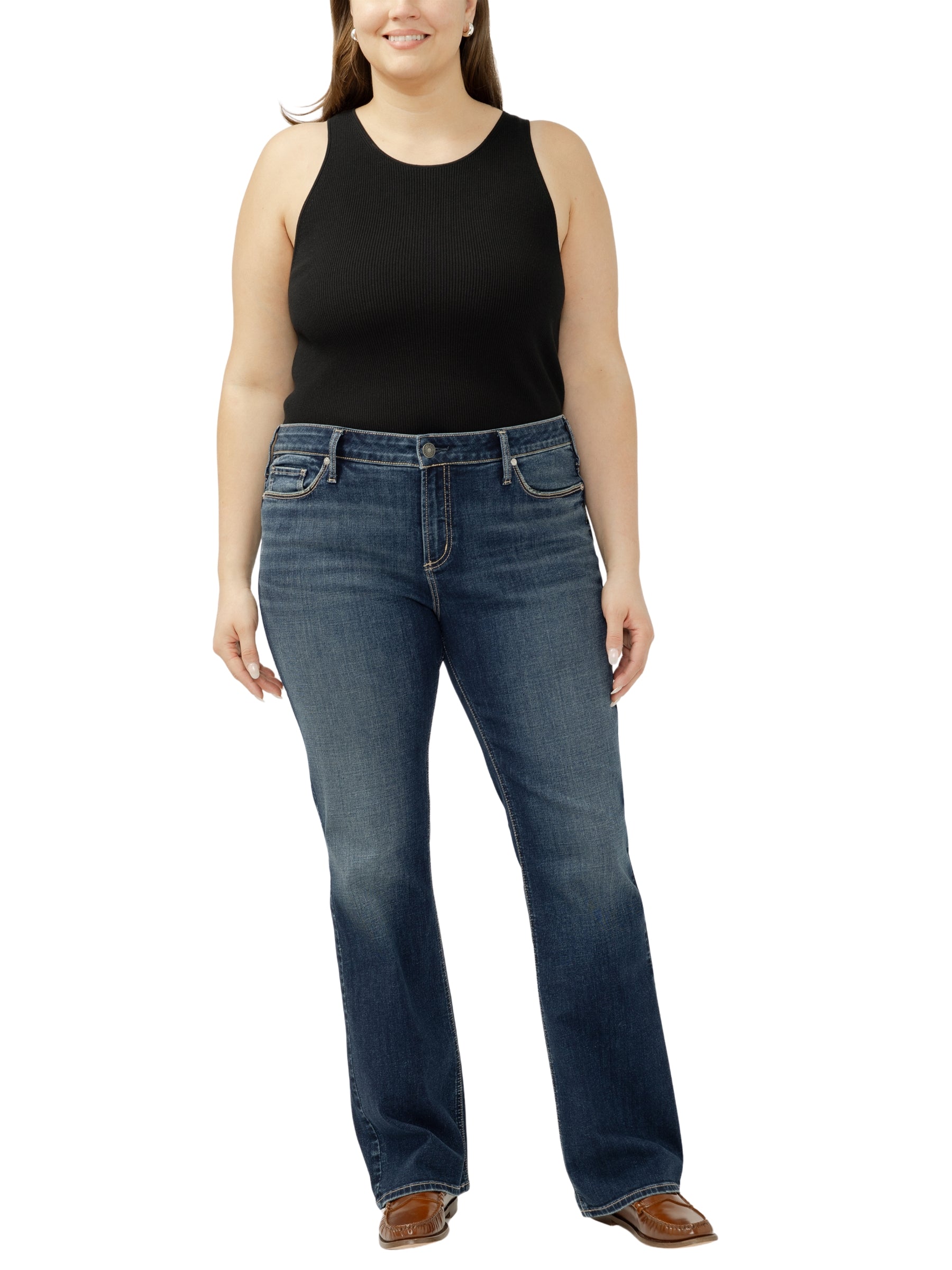 Elyse Slim Bootcut Jeans Plus Size - Harlow