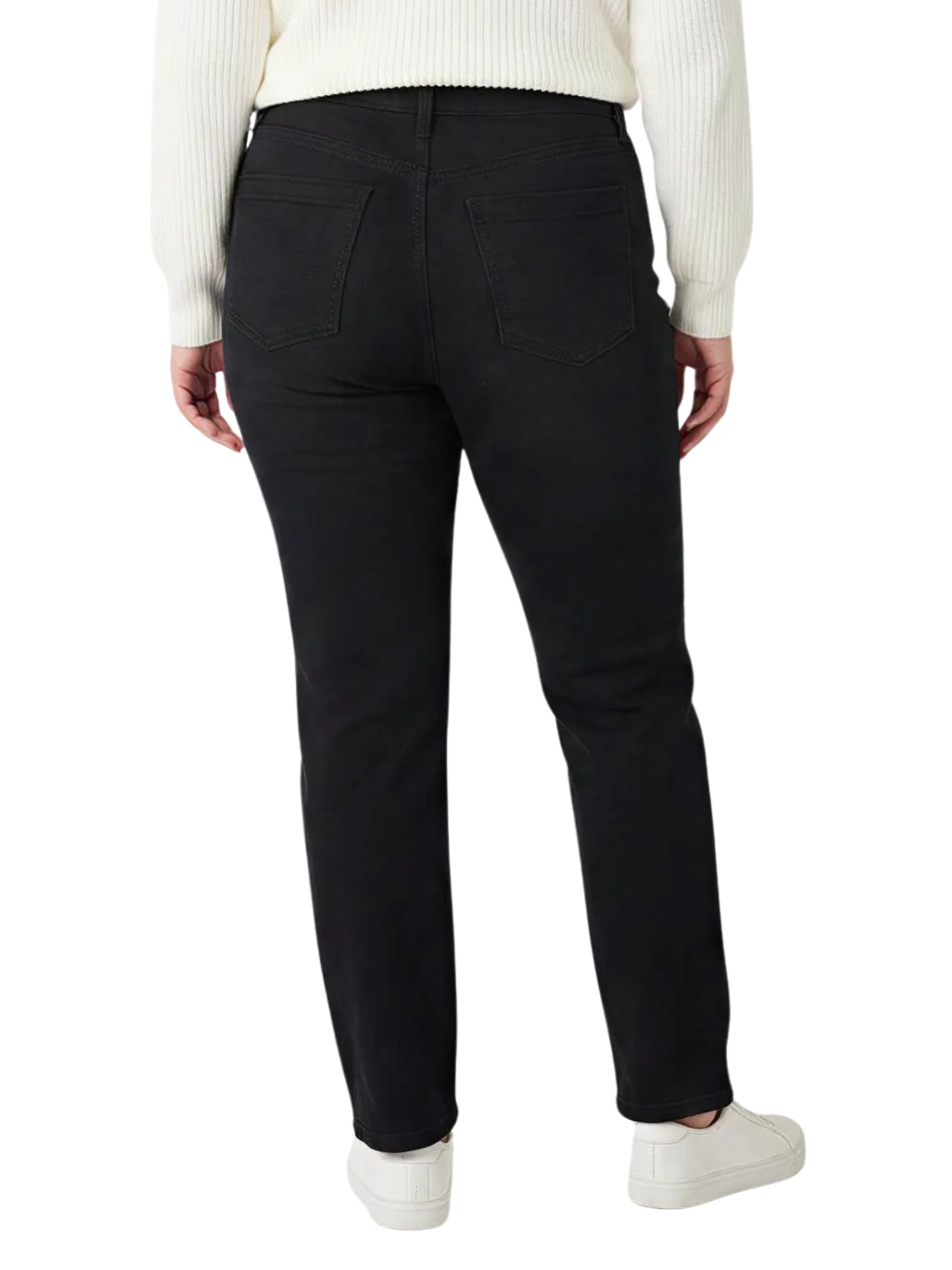 Jeans Rowan Taille Haute Jambe Étroite Taille Plus - Crow Stone