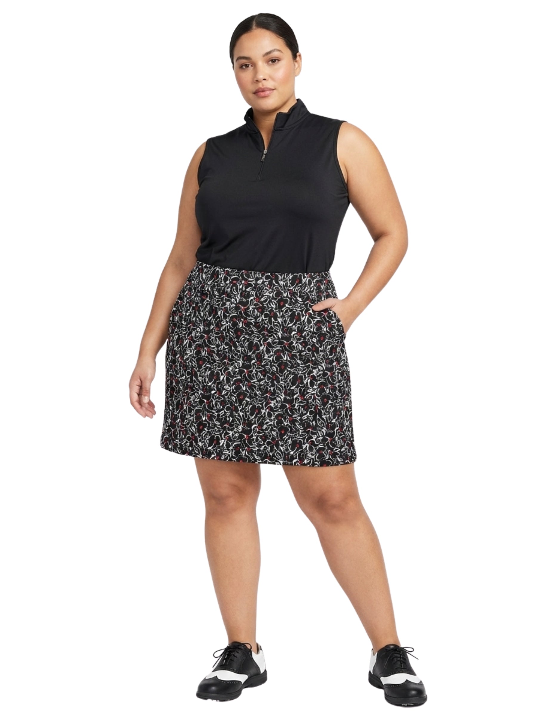 Jupe-Culotte De Golf Emily Taille Plus - Flora