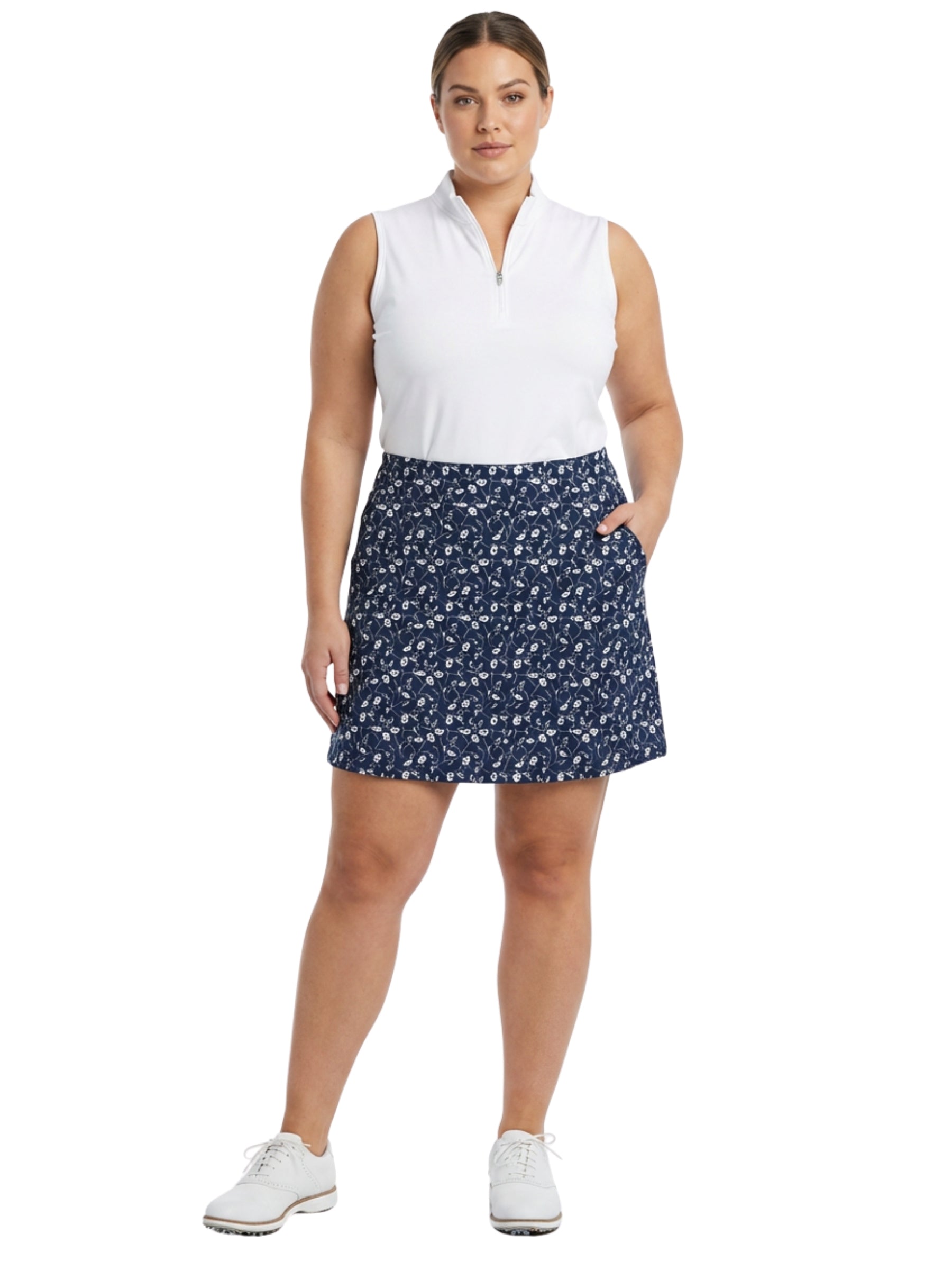 Jupe-Culotte De Golf Emily Taille Plus - Daisy