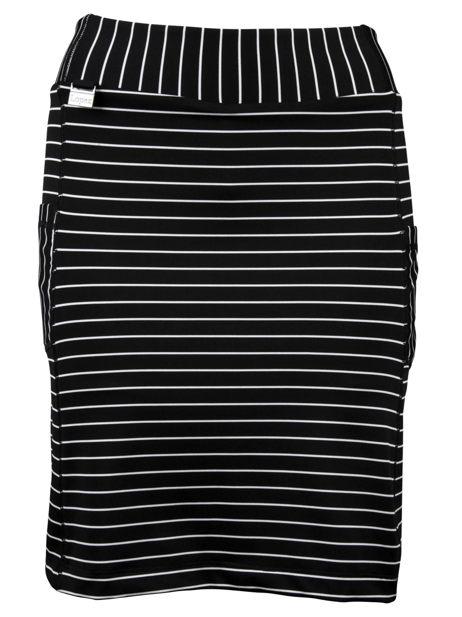 Jupe-Culotte de Golf Pro Taille Plus - Noir & Blanc