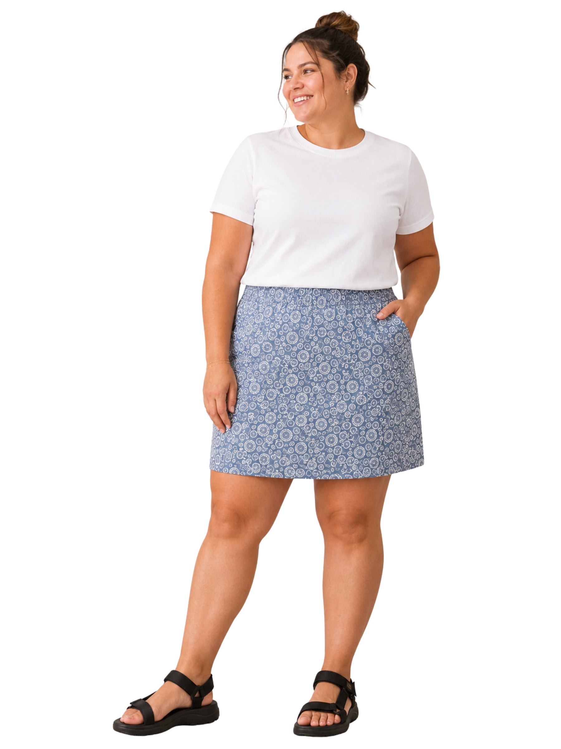 Plus Size Lapis Skort from Sportive Plus