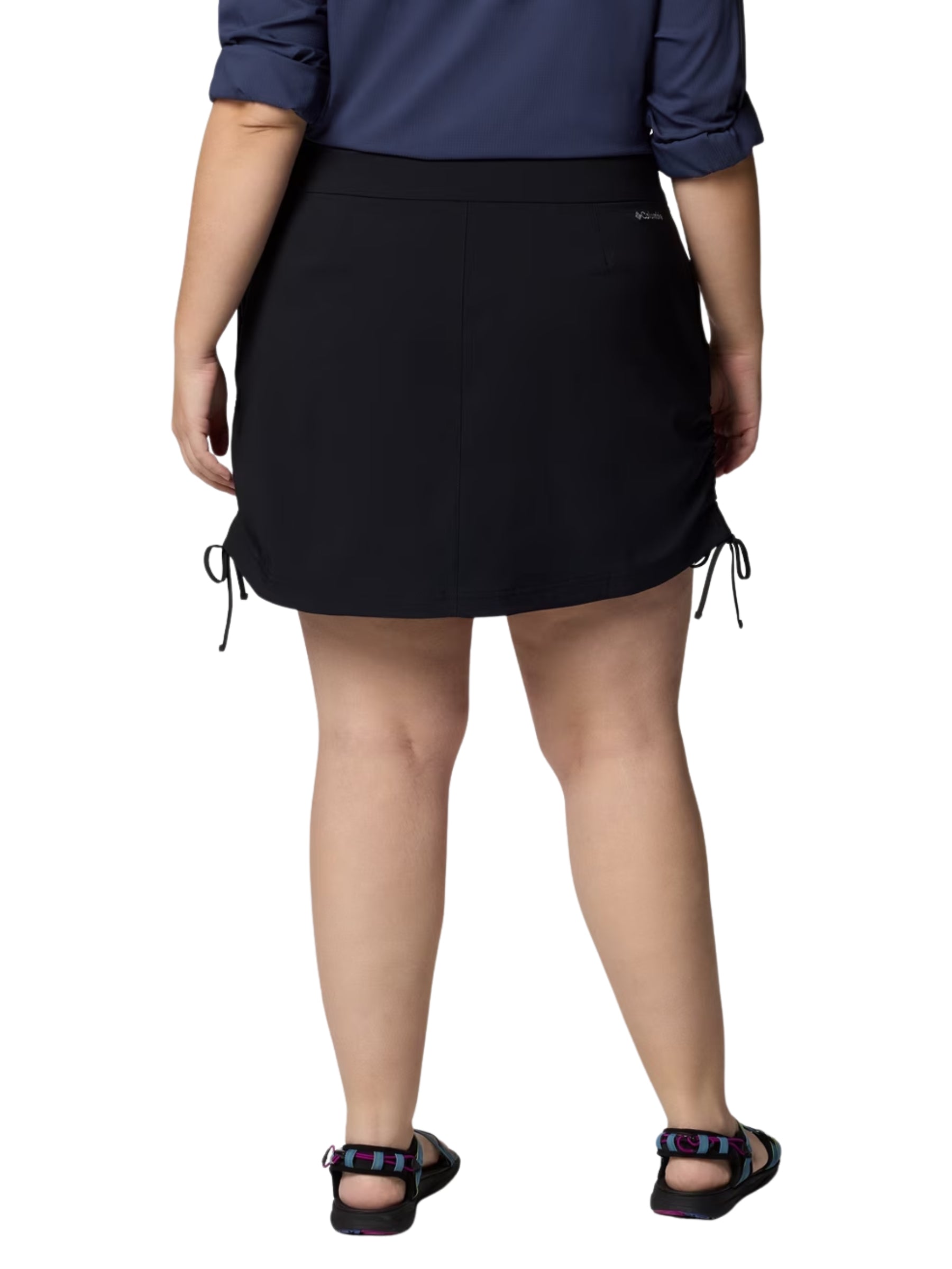 Jupe-Culotte Ruchée All Seasons Taille Plus - Noir