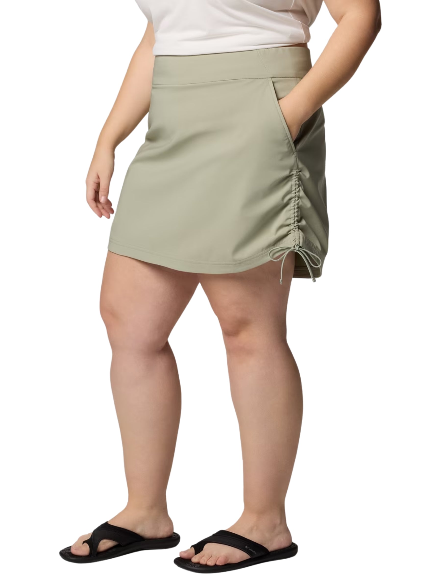Jupe-Culotte Ruchée All Seasons Taille Plus - Safari