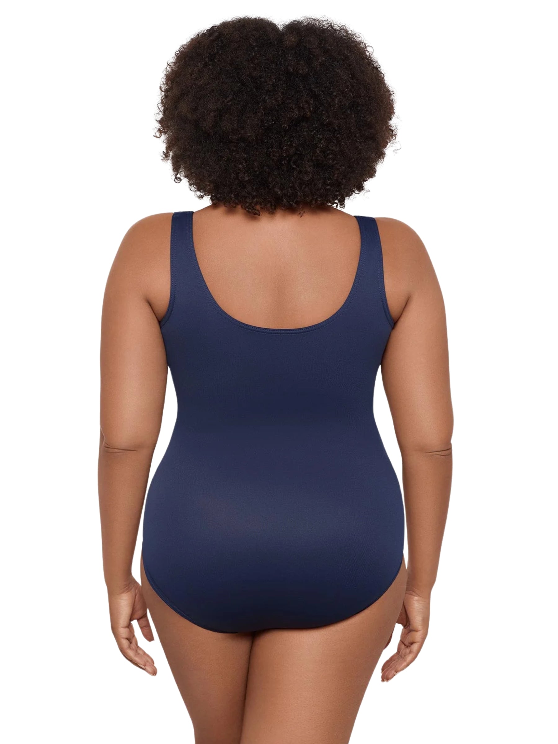 Maillot de Bain Illusionist Crossover Taille Plus - Midnight