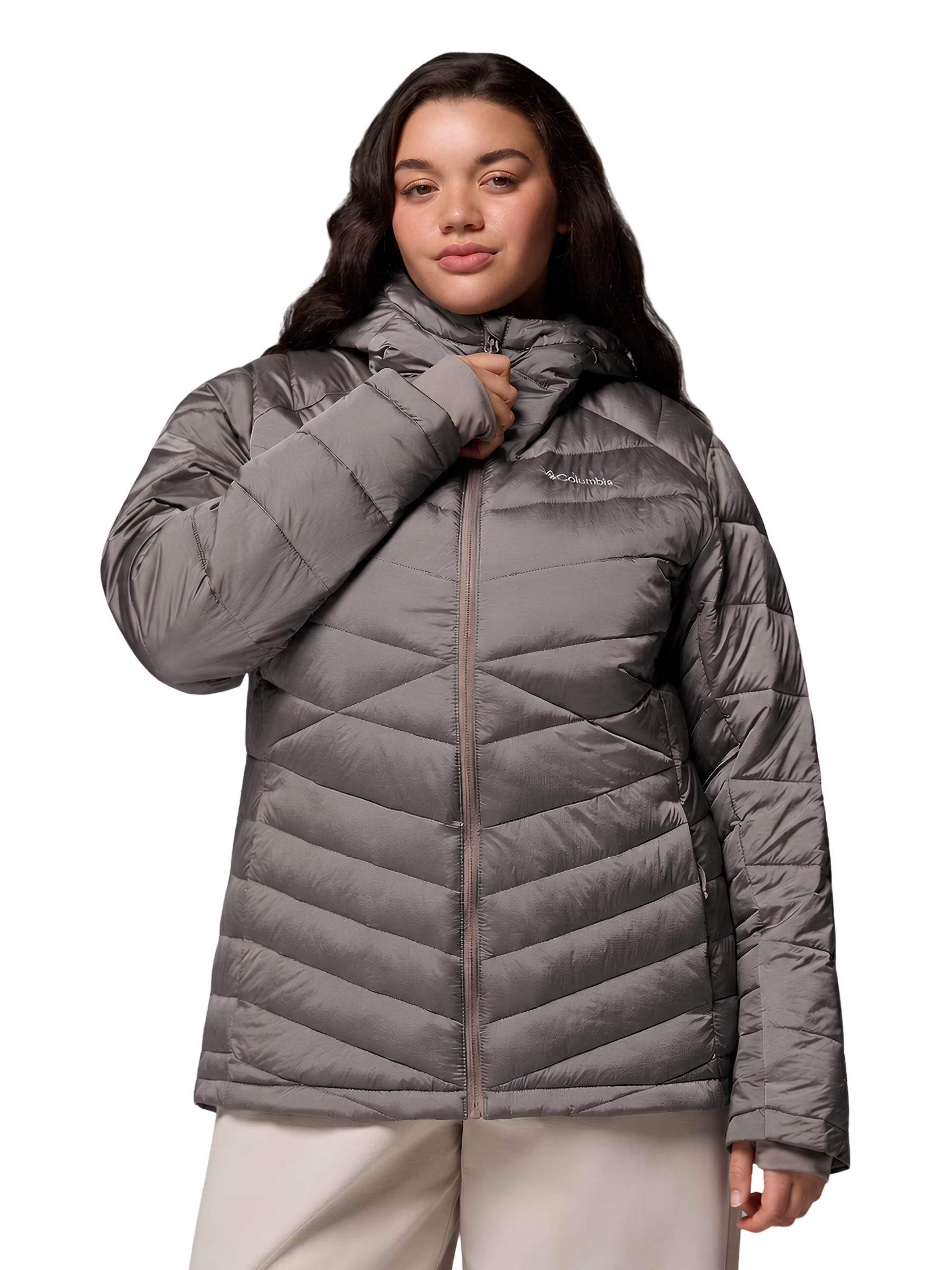 Manteau à Capuchon Joy Peak II Taille Plus - Iron Shine