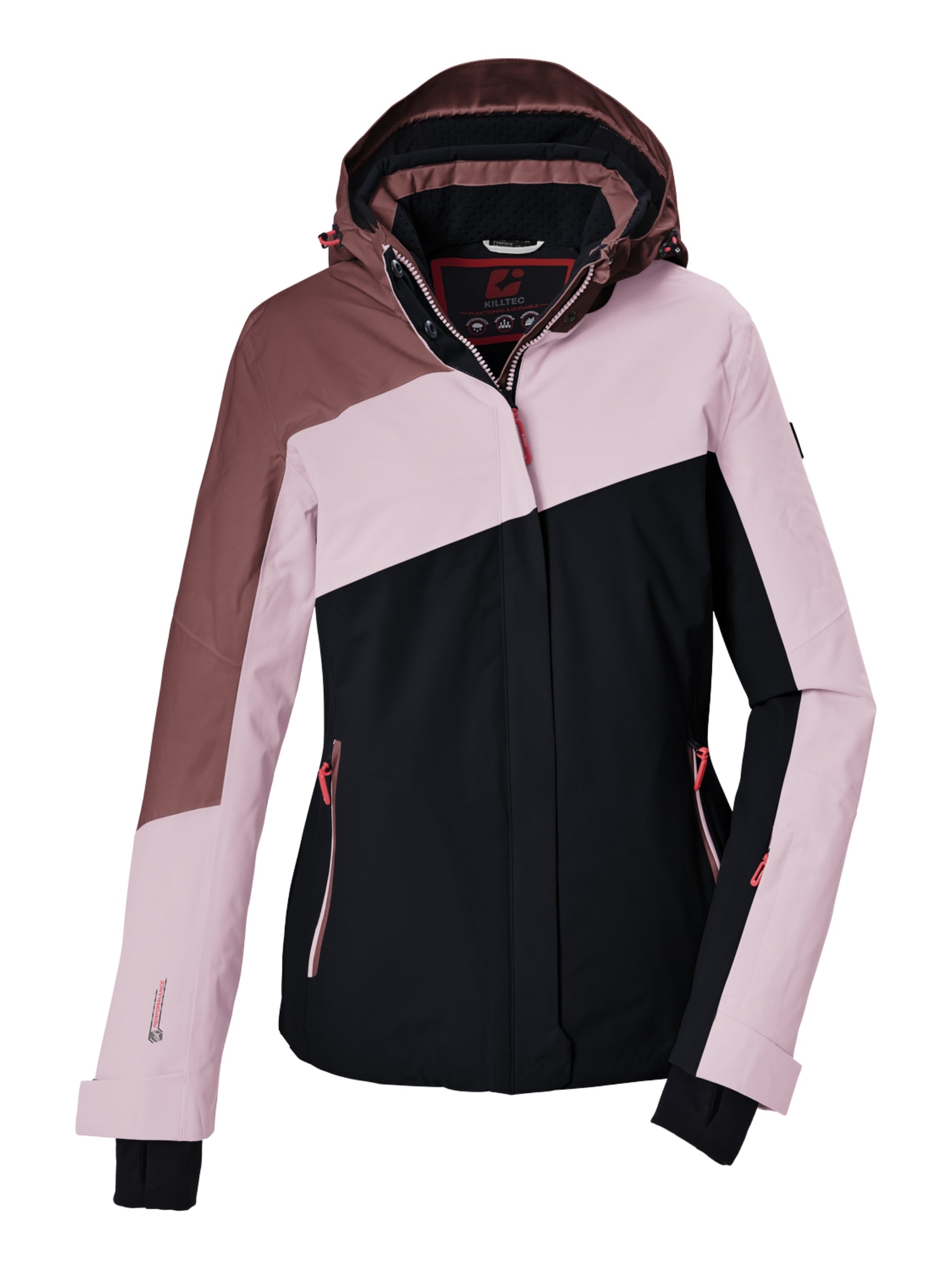 KSW 101 Plus Size Ski Coat - Light Pink