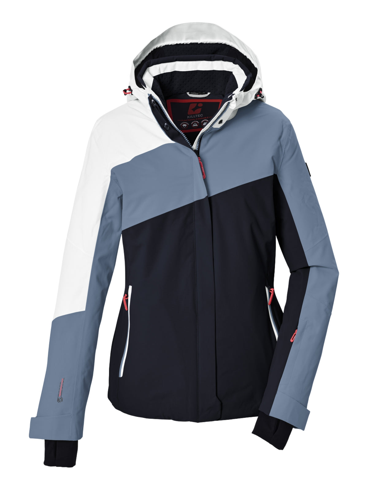 KSW 101 Plus Size Ski Coat - Light Steel Blue