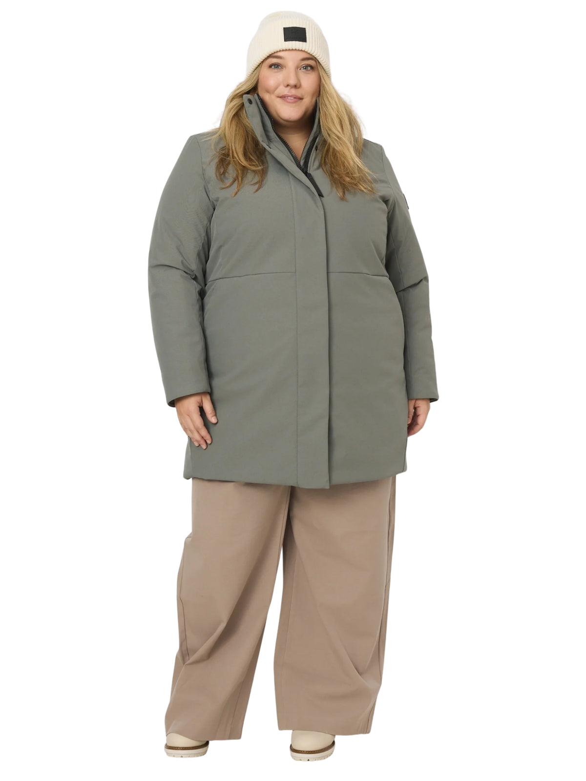 Como Plus Size Winter Coat - Olive