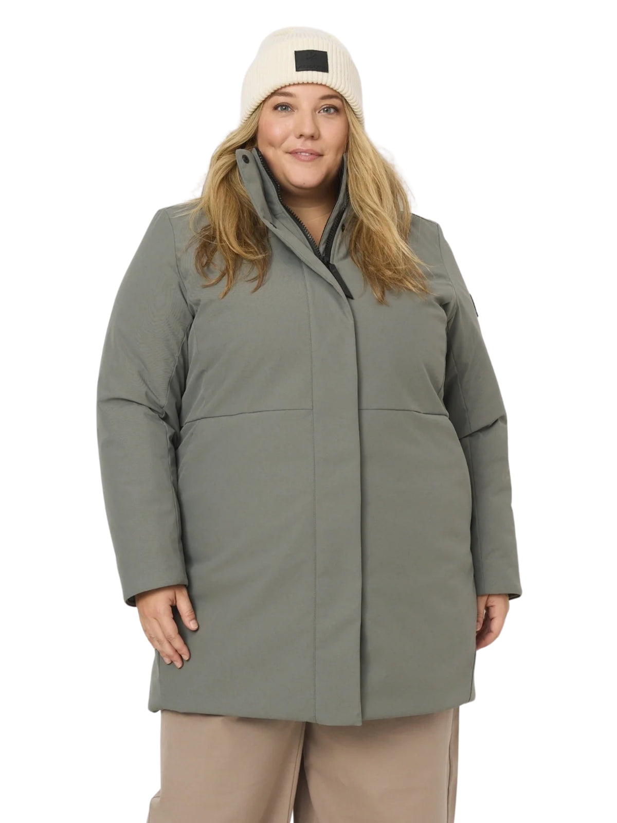 Como Plus Size Winter Coat - Olive